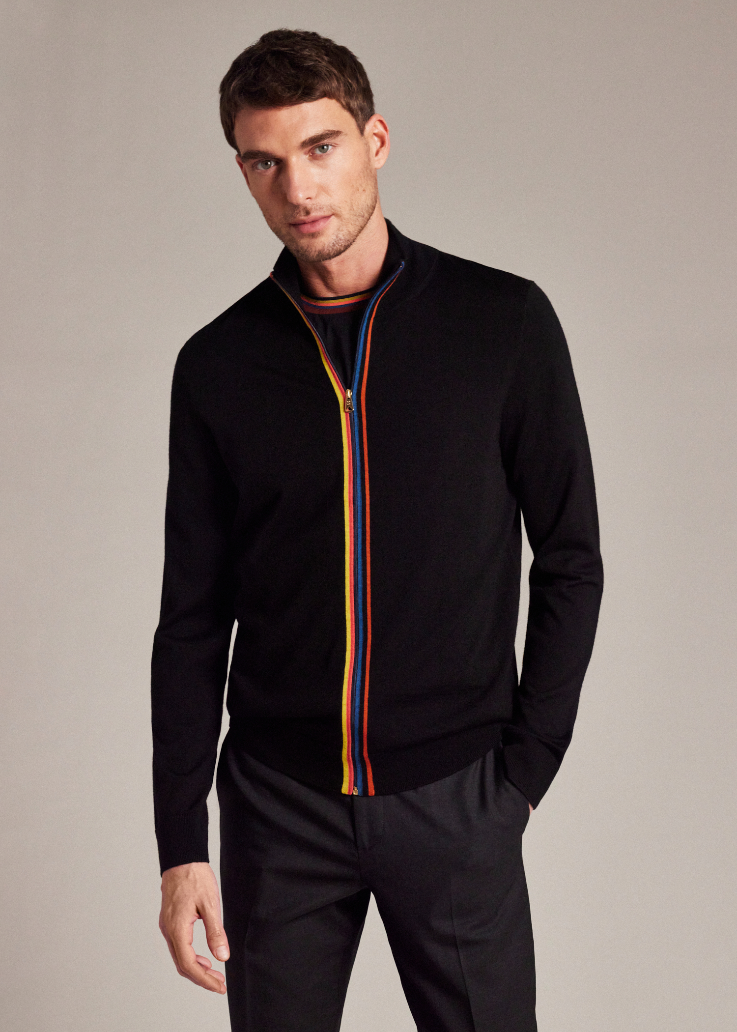 archive PaulSmith double zip Knit jacket