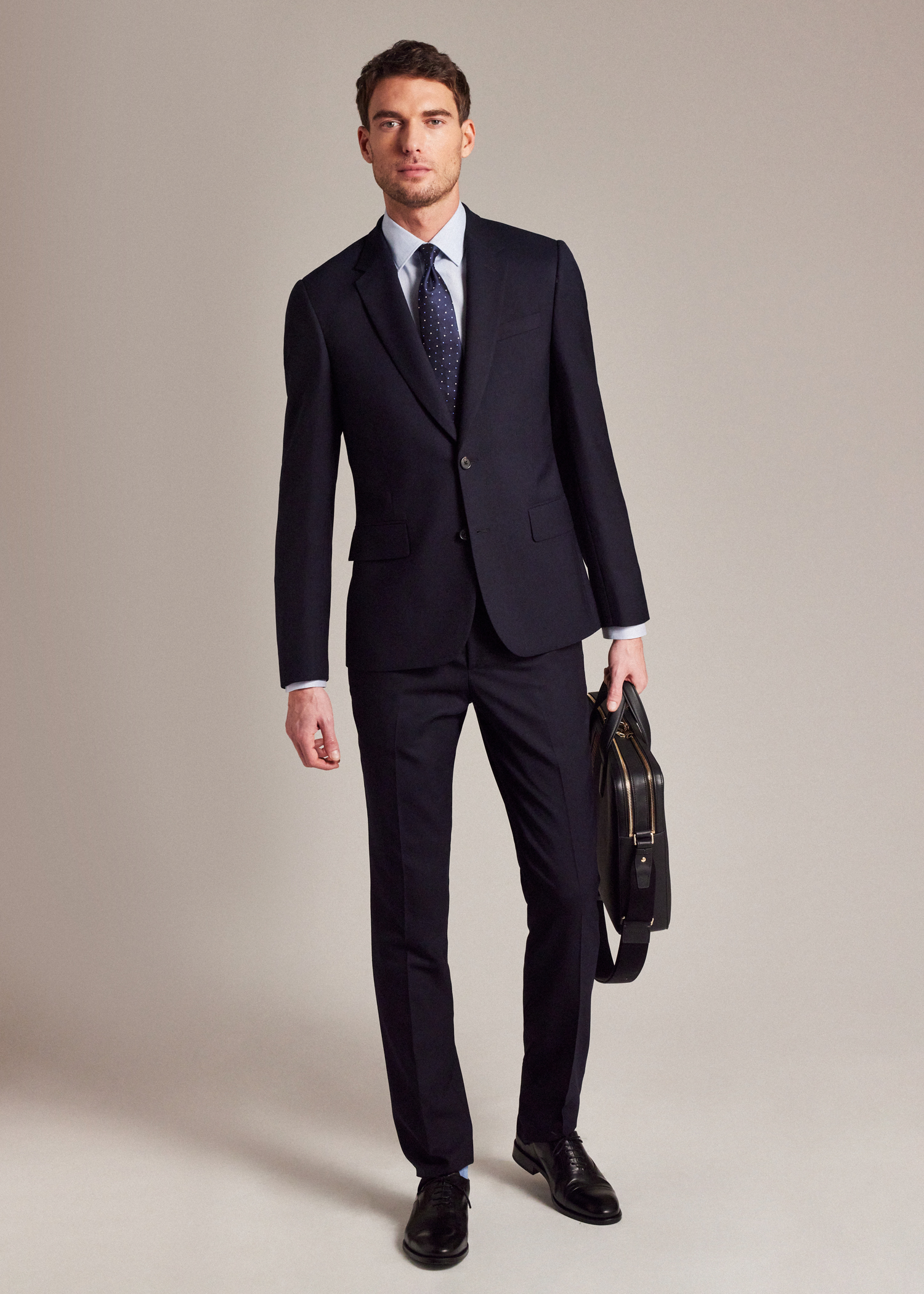 The Soho - Tailored-Fit Navy Wool 'A Suit To Travel In'