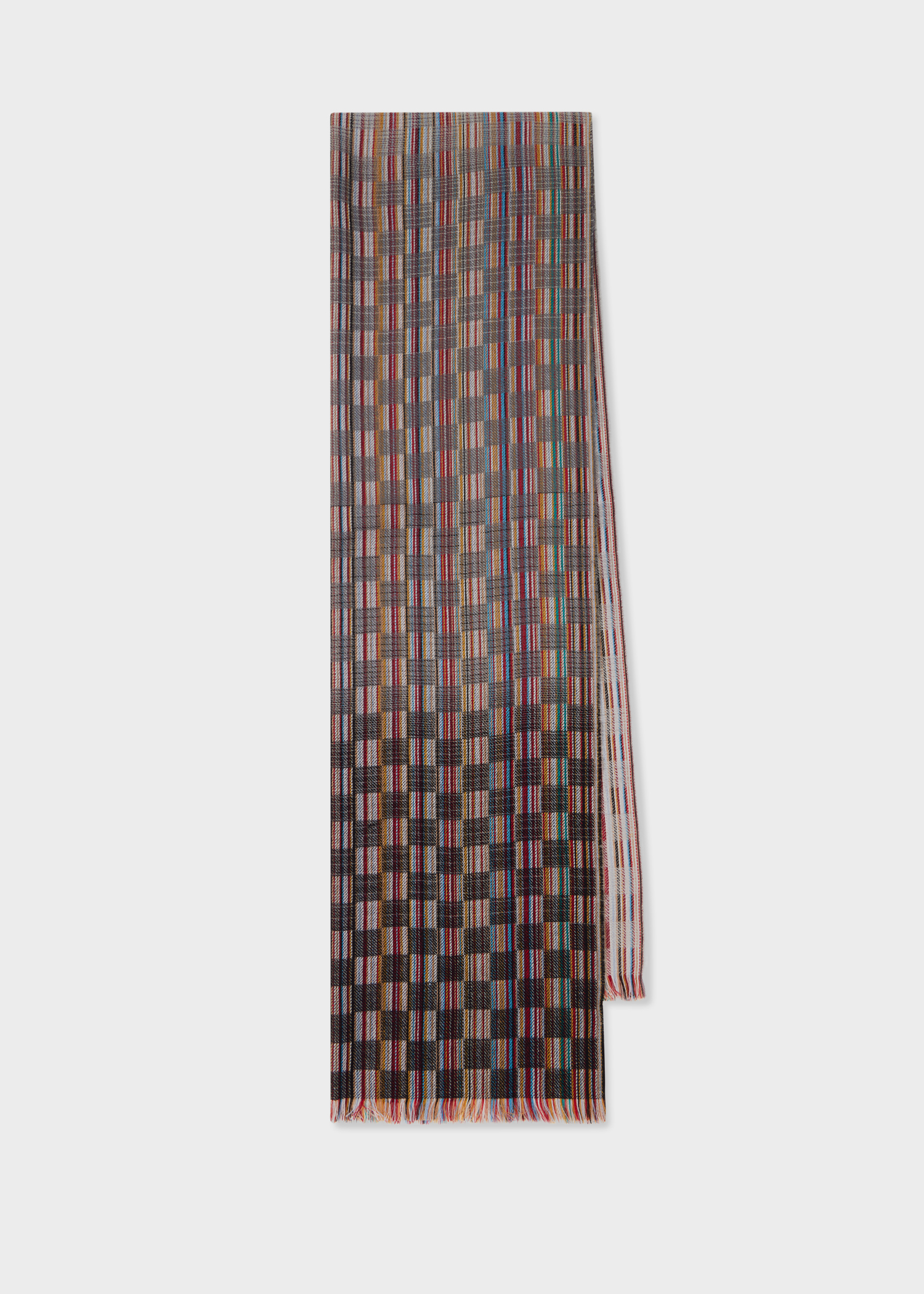 スカーフ PAUL SMITH Woman Scarf Blue W1A250TN213 47 Paul Smith Outlet: Scarf woman - Blue | Paul Smith scarf