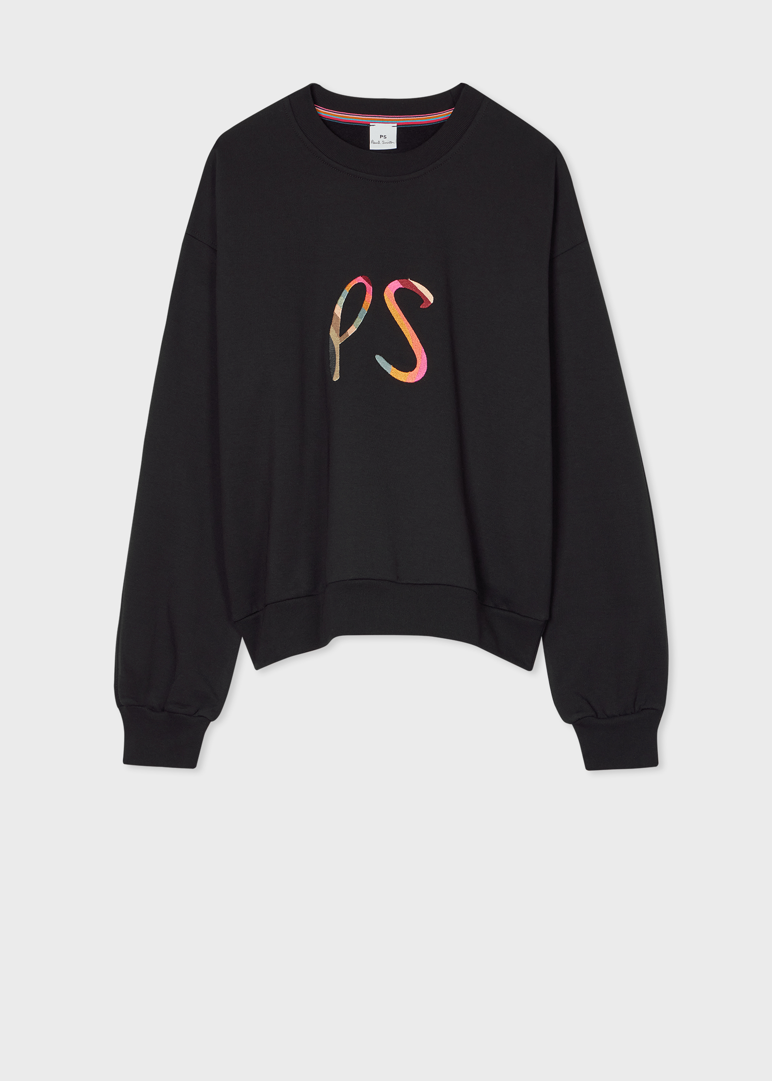 PS Paul Smith Women's Black 'Swirl' Logo Sweatshirt | King's
