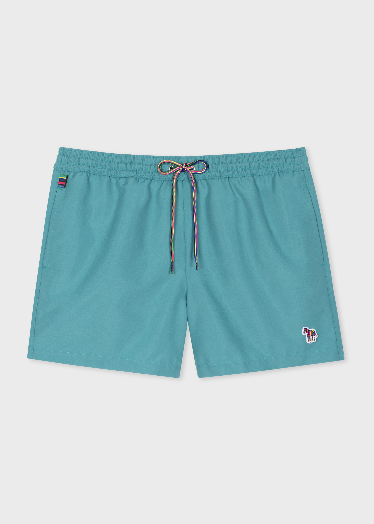 Paul Smith Light Teal Zebra Logo Swim Shorts | King's Cross