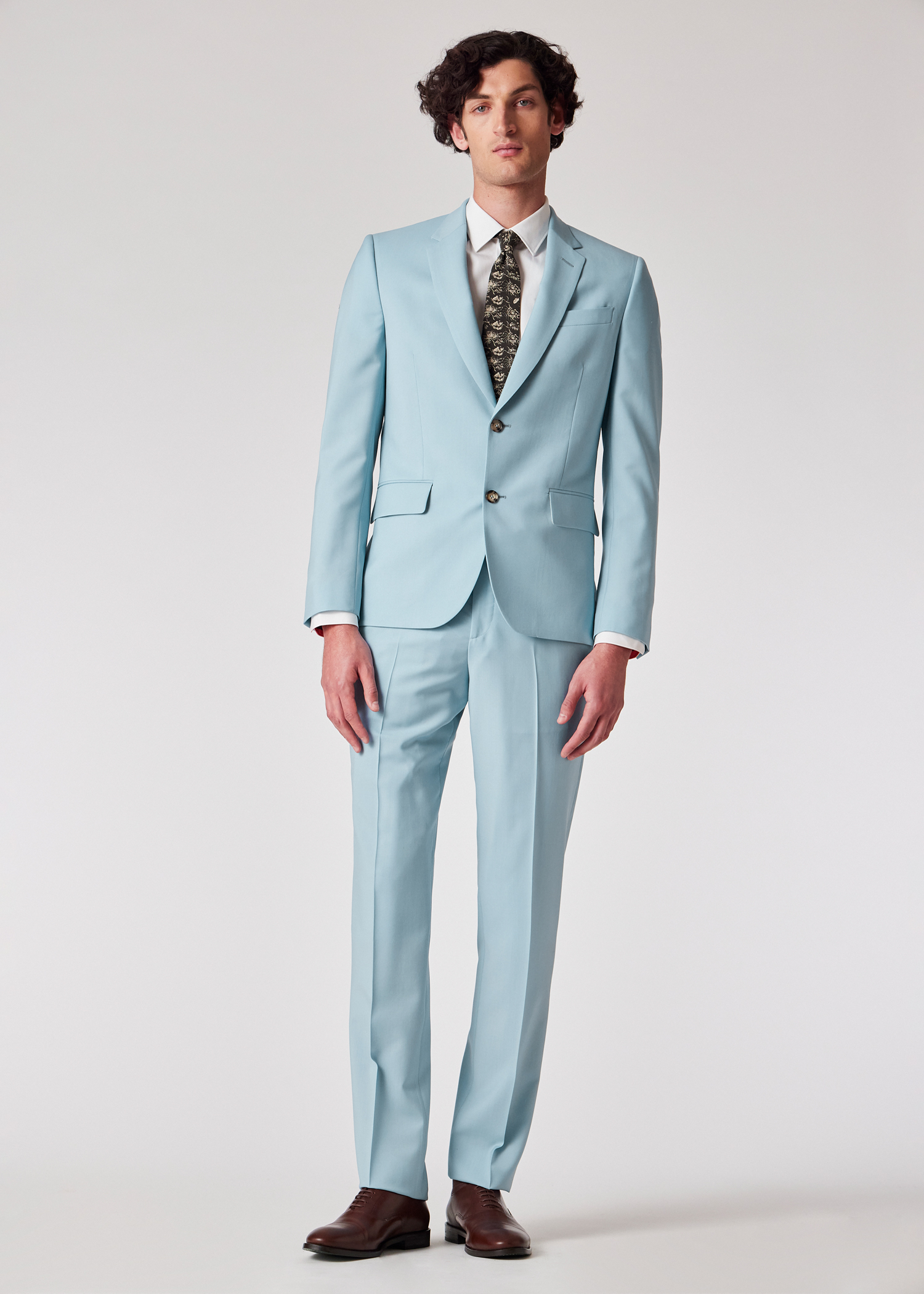 Paul Smith The Soho - Tailored-Fit Pale Blue Wool-Mohair Suit | King's ...