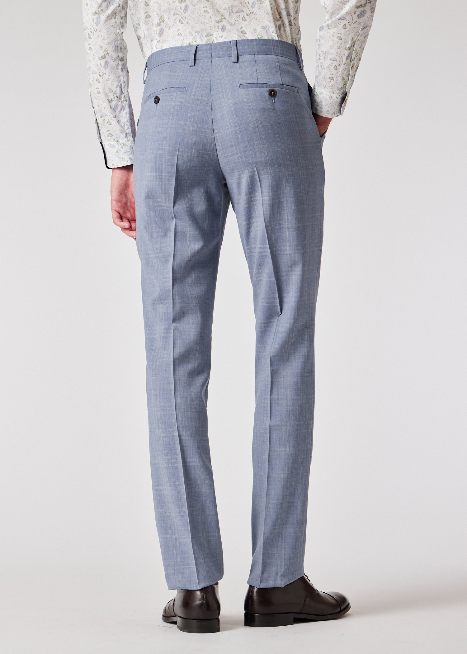 Paul Smith The Soho - Tailored-Fit Pale Blue Check Wool Suit