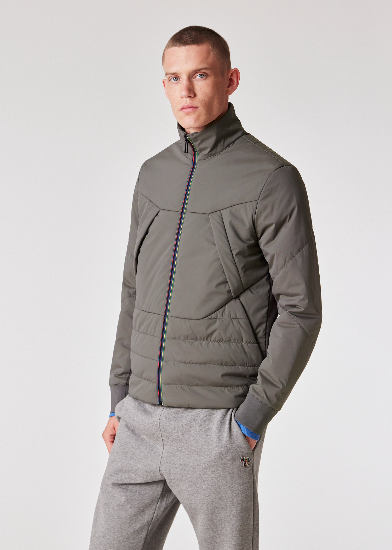 PS Paul Smith Anthracite Mixed Media Jacket | King's Cross