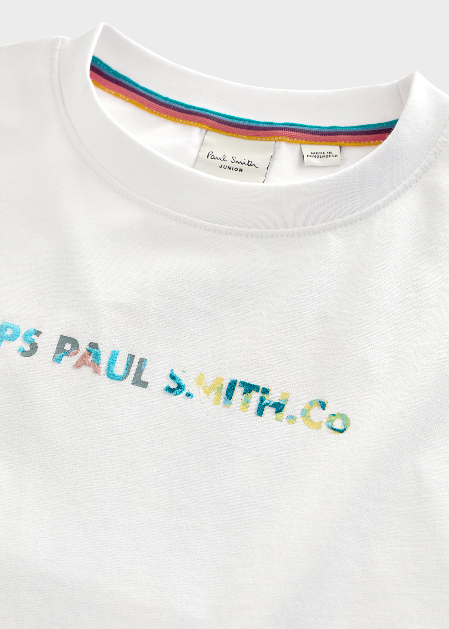 2-13 Years White 'Stacked Zebra' Print T-Shirt