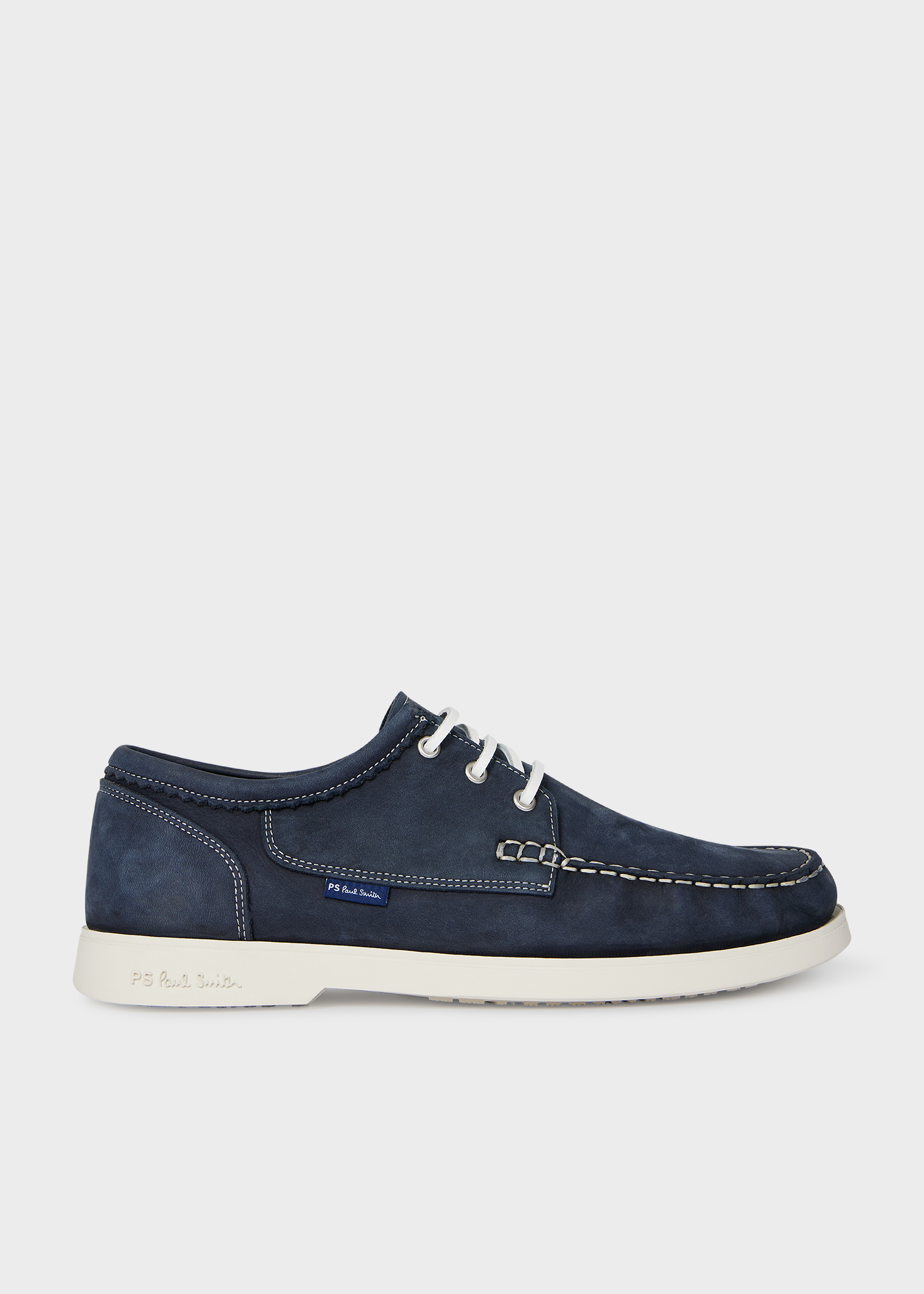 Navy Suede Pebble Boat Shoes