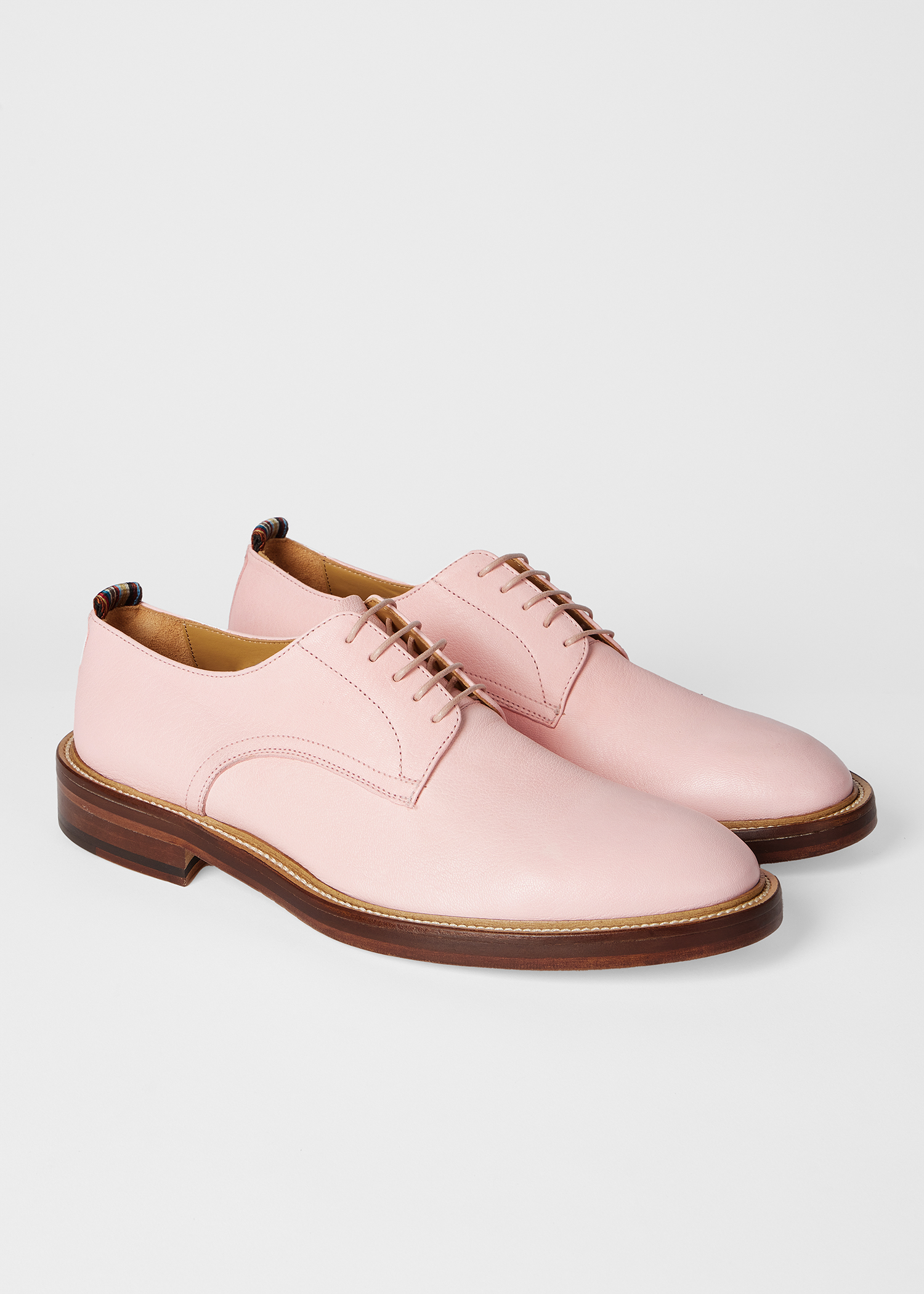 Men's Pink Leather 'Silva' Shoes