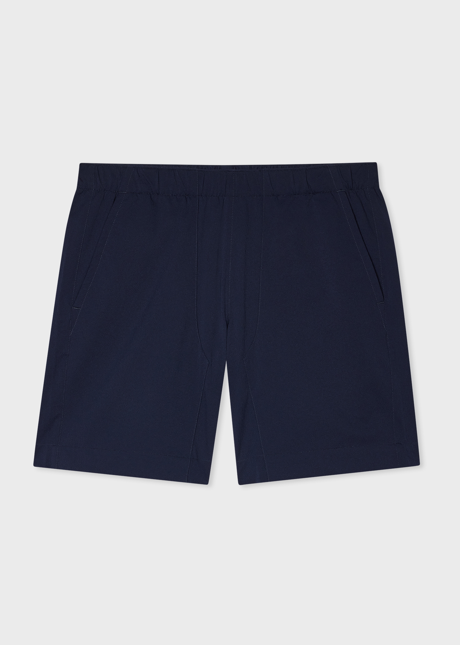 Men's Relaxed-Fit Navy Seersucker Shorts