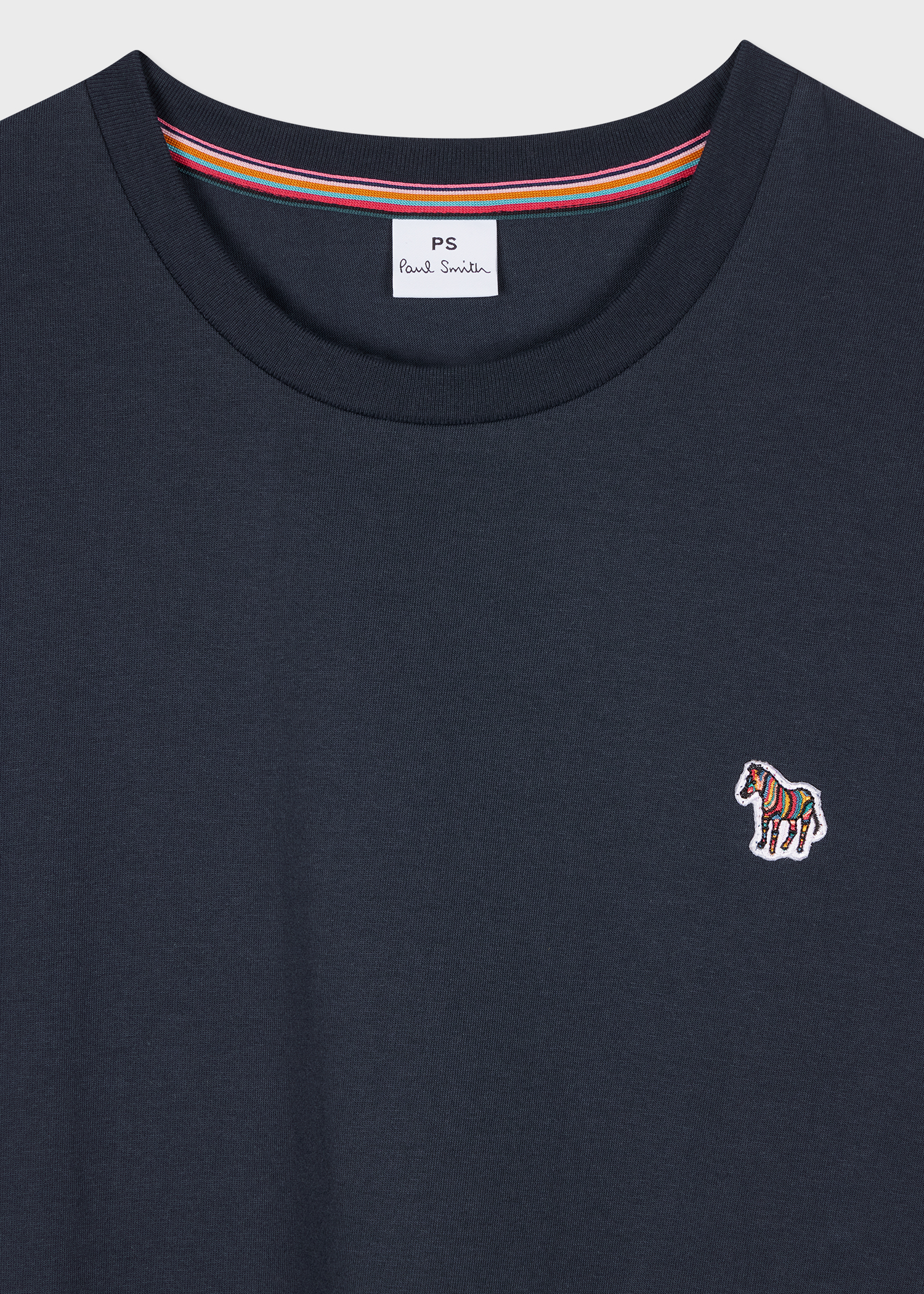 Women's Navy Zebra Logo Cotton T-Shirt Women's Navy Zebra Logo Cotton T-Shirt