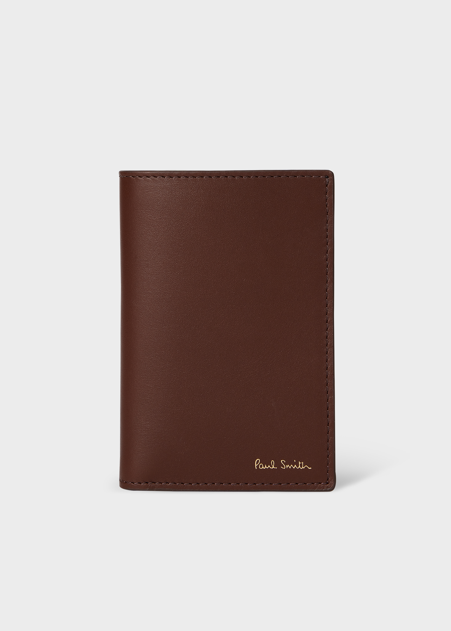 Brown 'Signature Stripe' Interior Credit Card Wallet