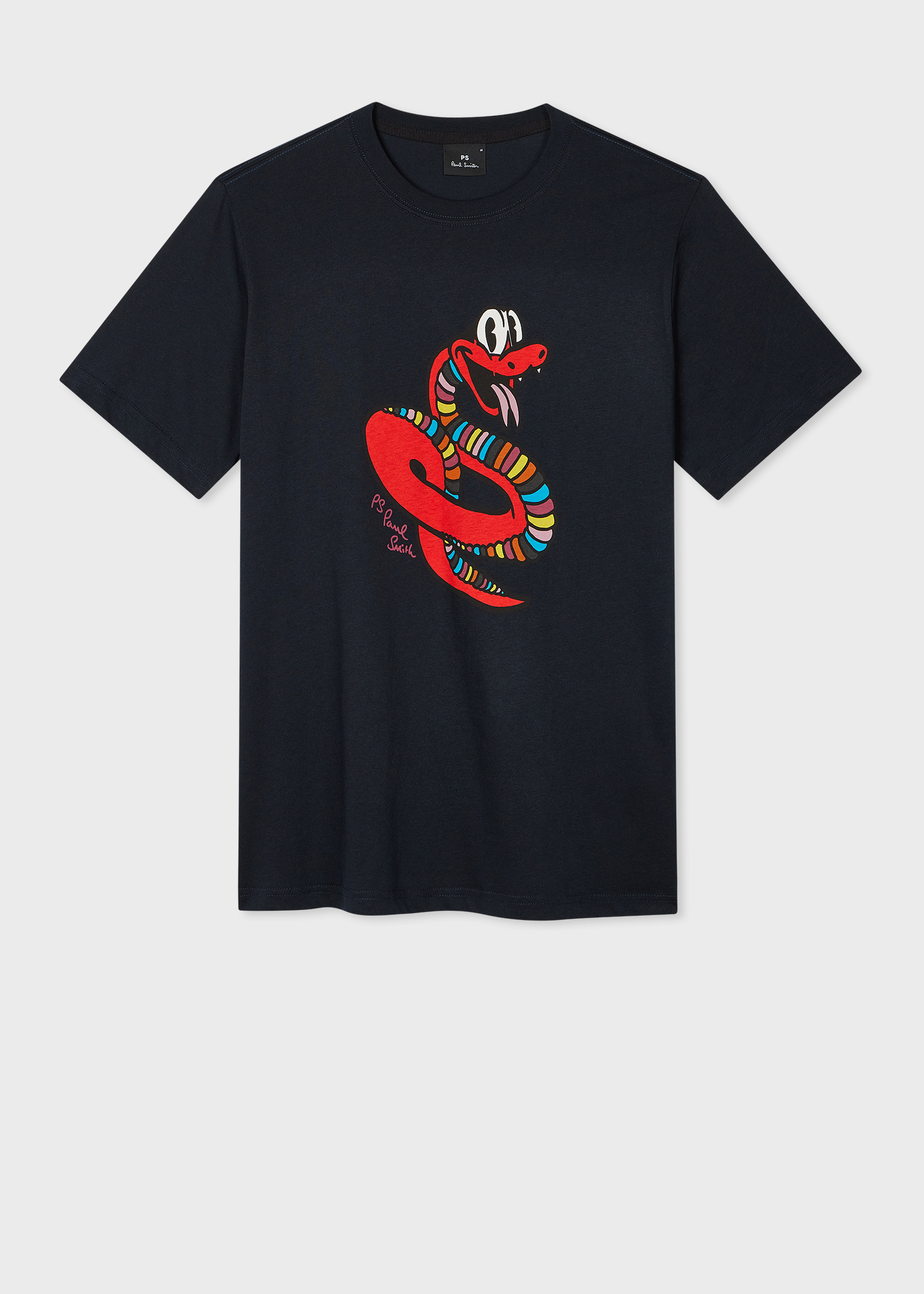 Tシャツ・カットソー Paul Smith T-Shirt Men's Dark Navy 'Year Of The Snake' Print T-Shirt