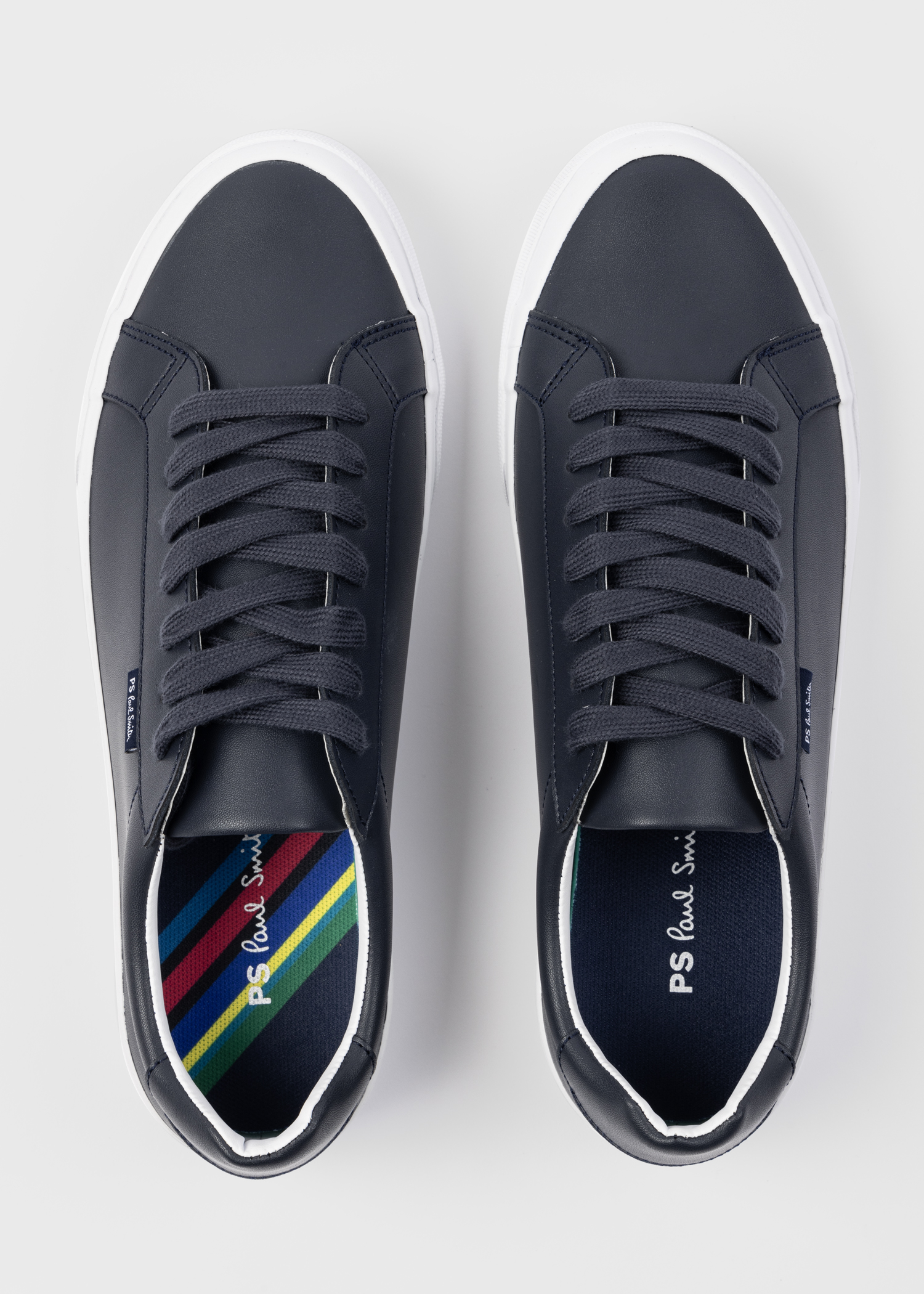 スニーカー PS PAUL SMITH Men Sneakers Black M2SREX55HLEA 79 Men's Coated Black Leather 'Amos' Trainers
