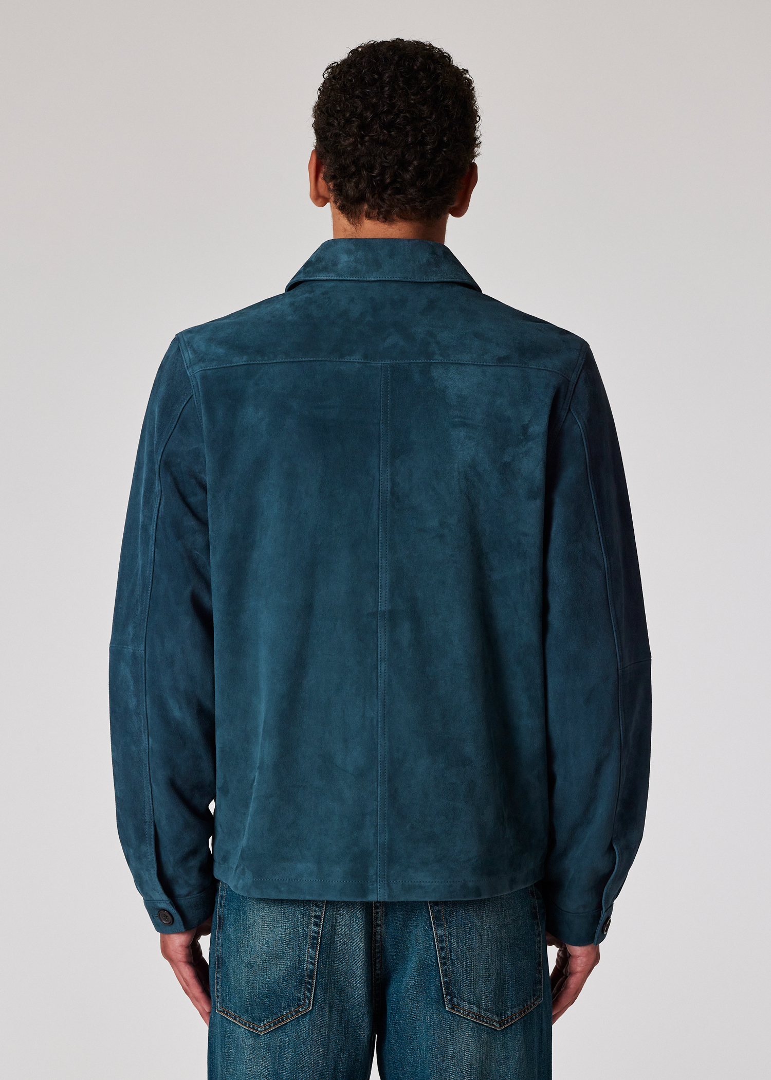 PS Paul Smith Petrol Blue Suede Jacket | King's Cross PS Paul Smith Petrol Blue Suede Jacket | King's Cross