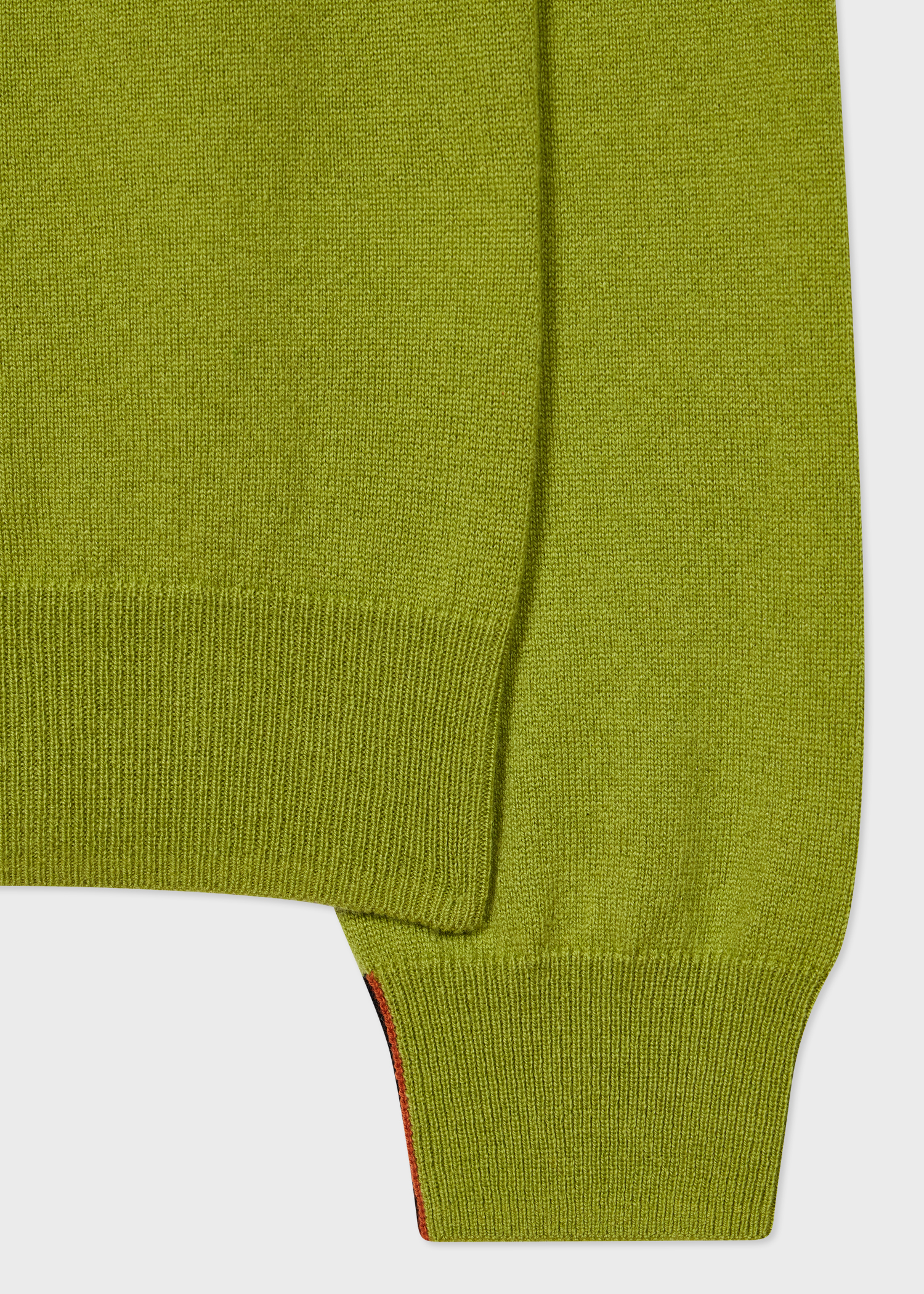 Moss Green Cashmere Crew Neck Sweater