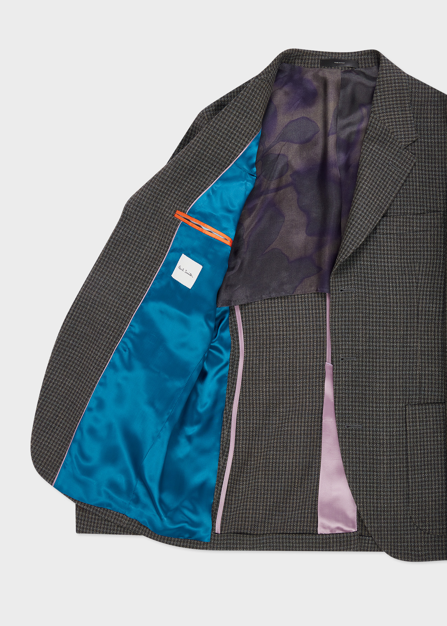 Slim-Fit Green Gingham Check Stretch-Wool Three-Button Blazer