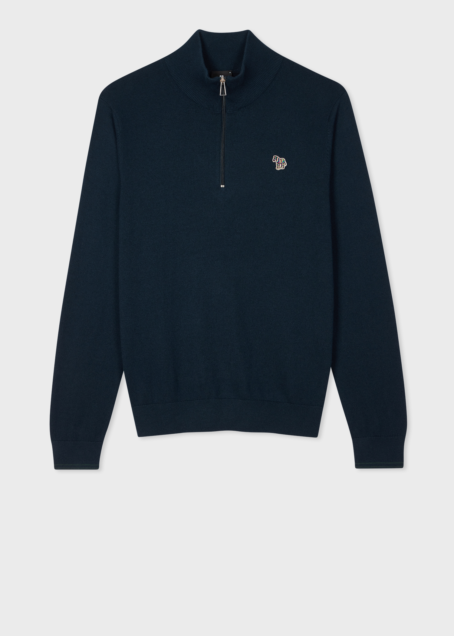 Men's Ink Blue Zebra Logo Organic Cotton Sweatshirt