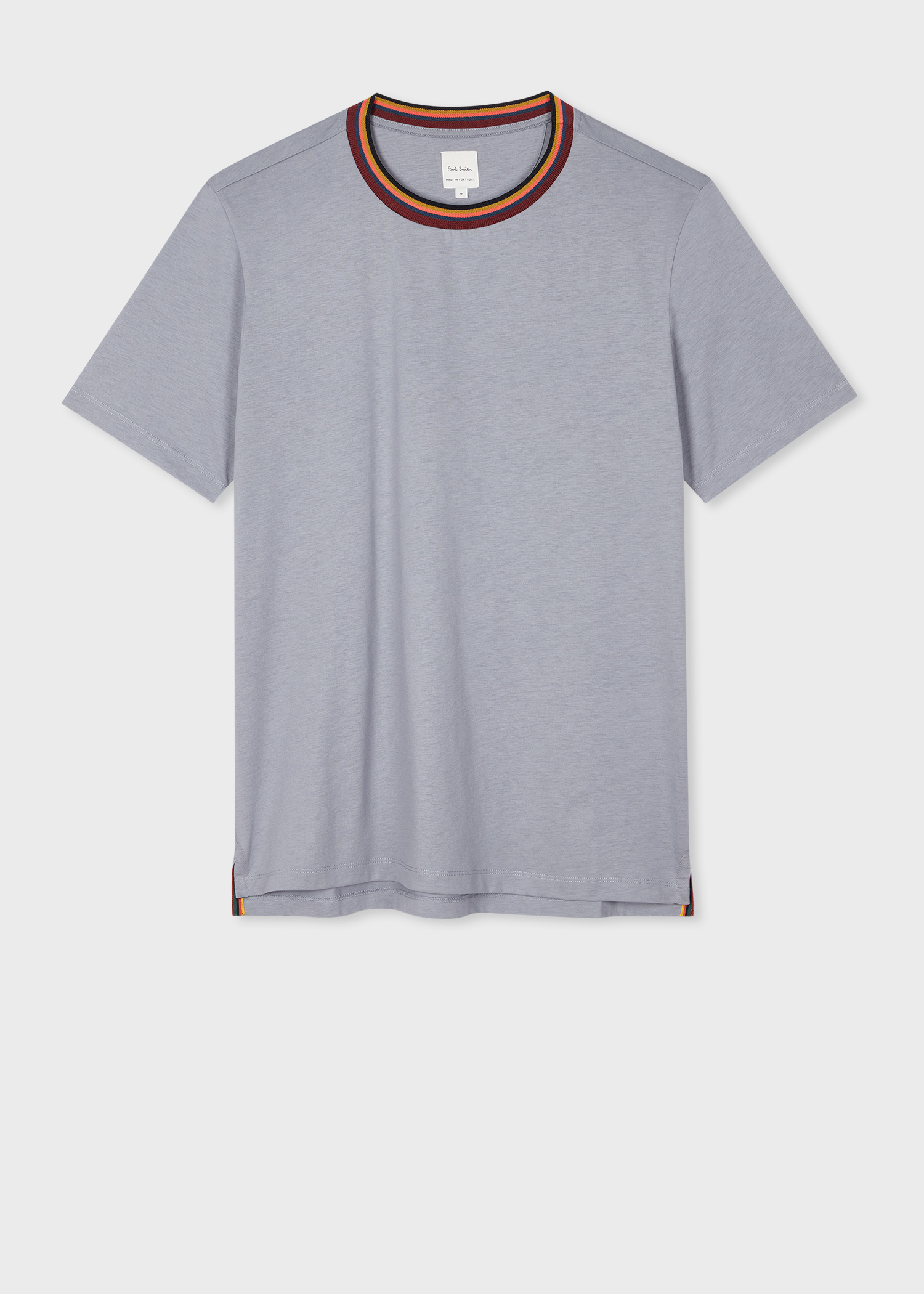 Men's 'Artist Stripe' Collar Cotton T-Shirt