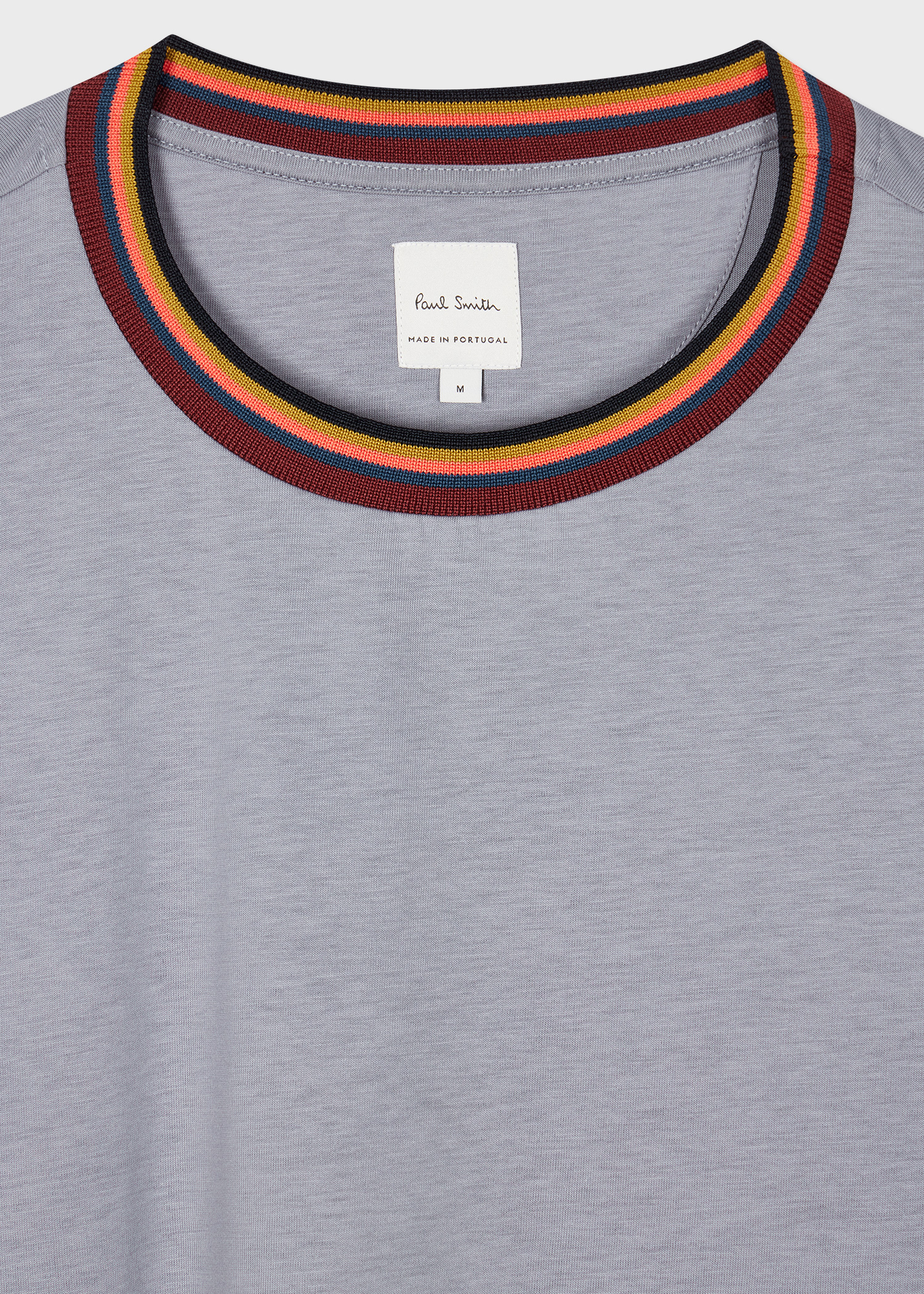 Men's 'Artist Stripe' Collar Cotton T-Shirt