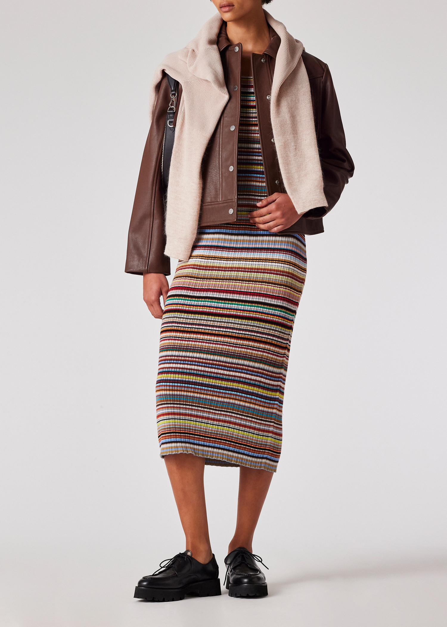 Paul Smith Women's 'Signature Stripe' Knitted Cotton Dress