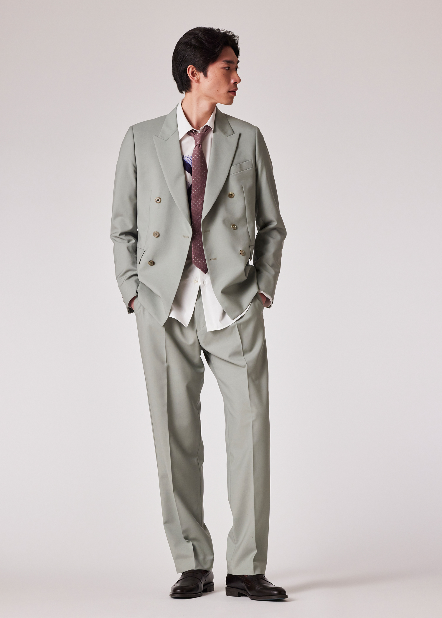 Paul Smith Light Green Wool-Mohair Suit | King's Cross