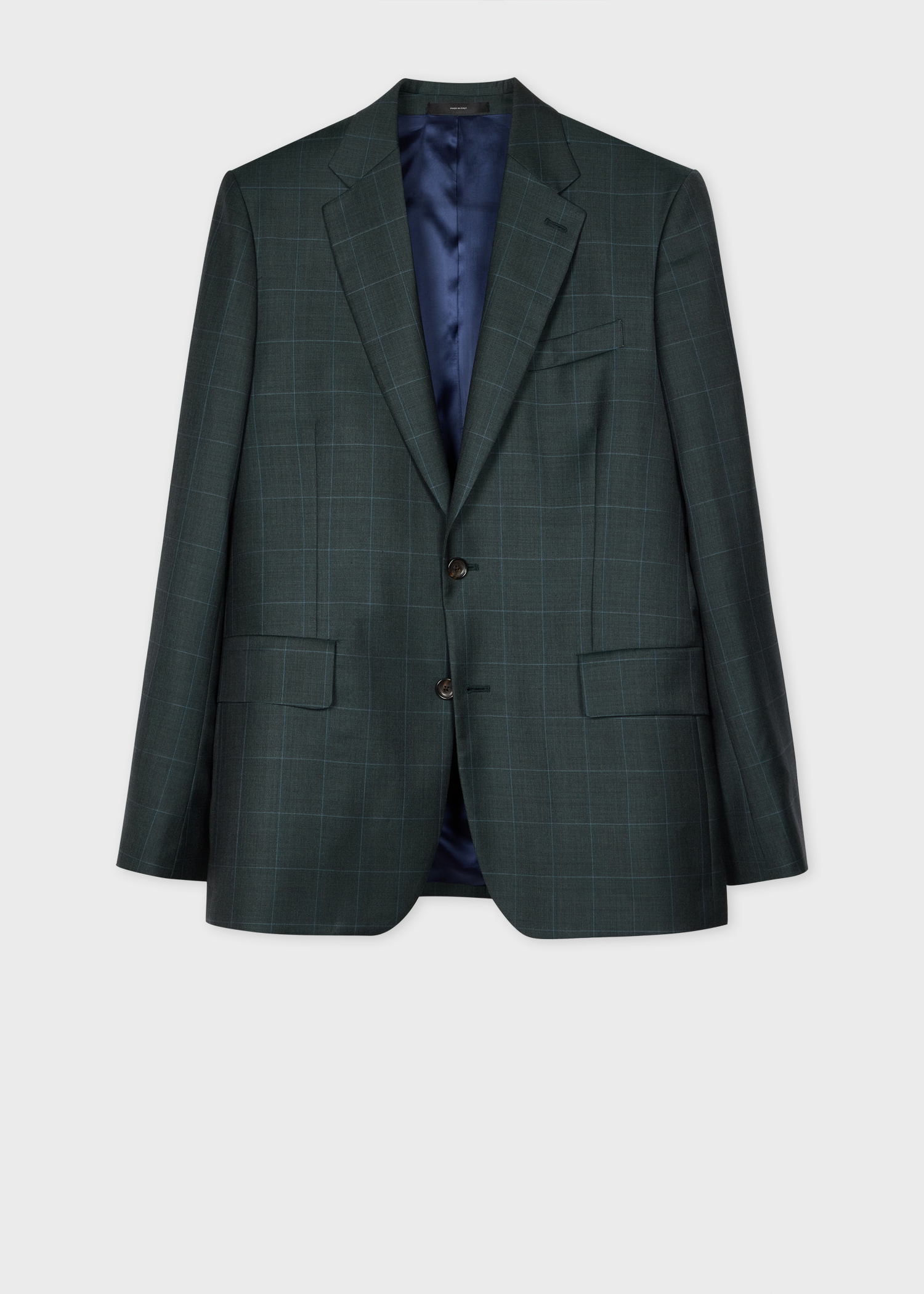 The Brierley - Dark Green Check Wool Blazer