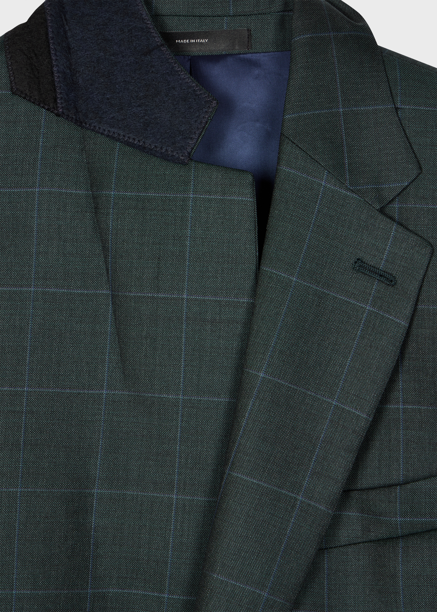 The Brierley - Dark Green Check Wool Blazer