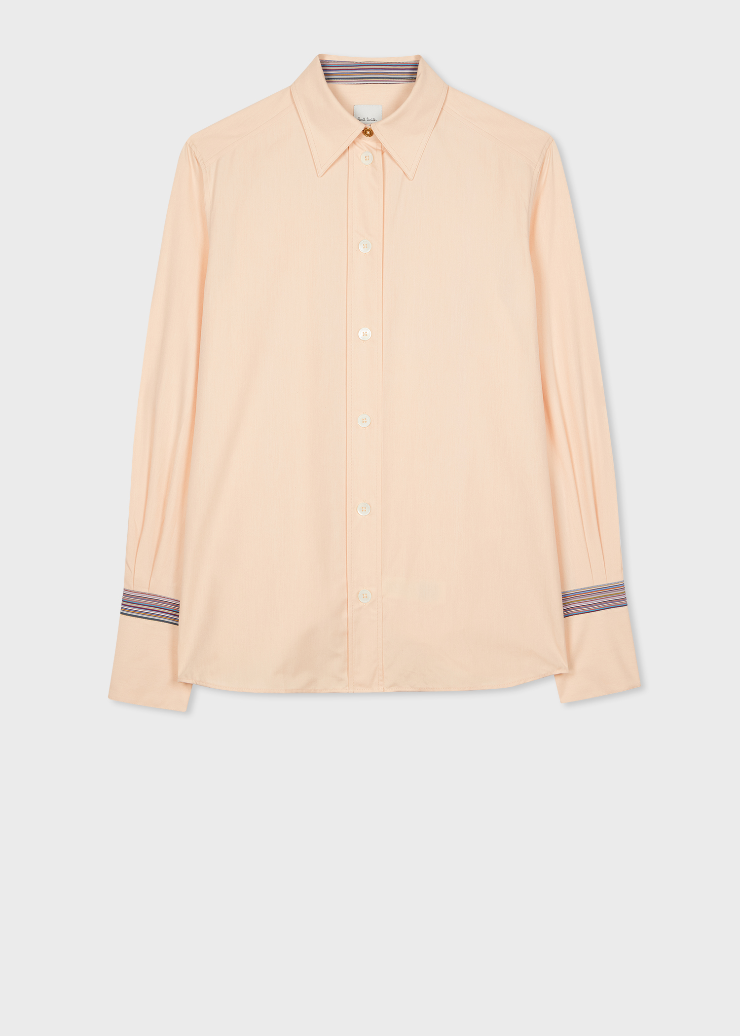 Cotton Shirt Light Pink Striped