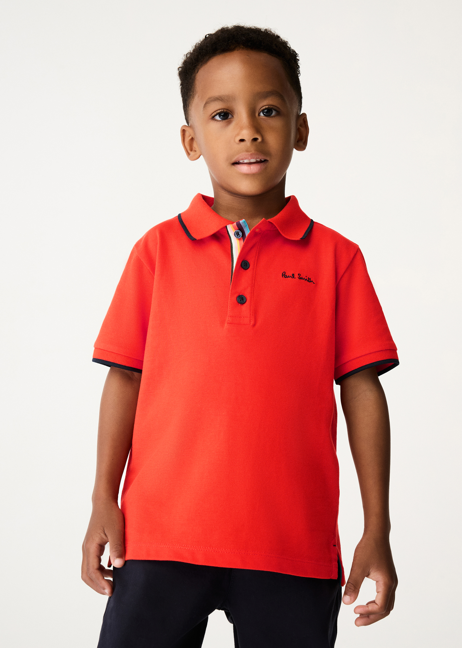 2-13 Years Red Signature Logo Polo Shirt