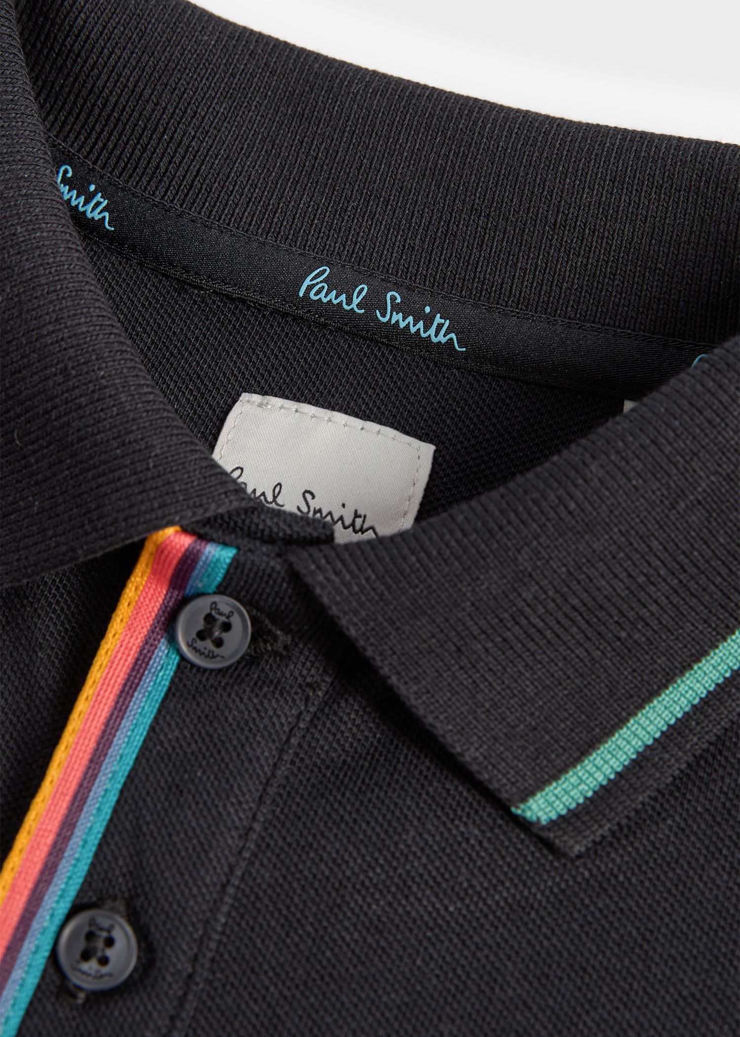 2-13 Years Black Signature Logo Long Sleeve Polo Shirt