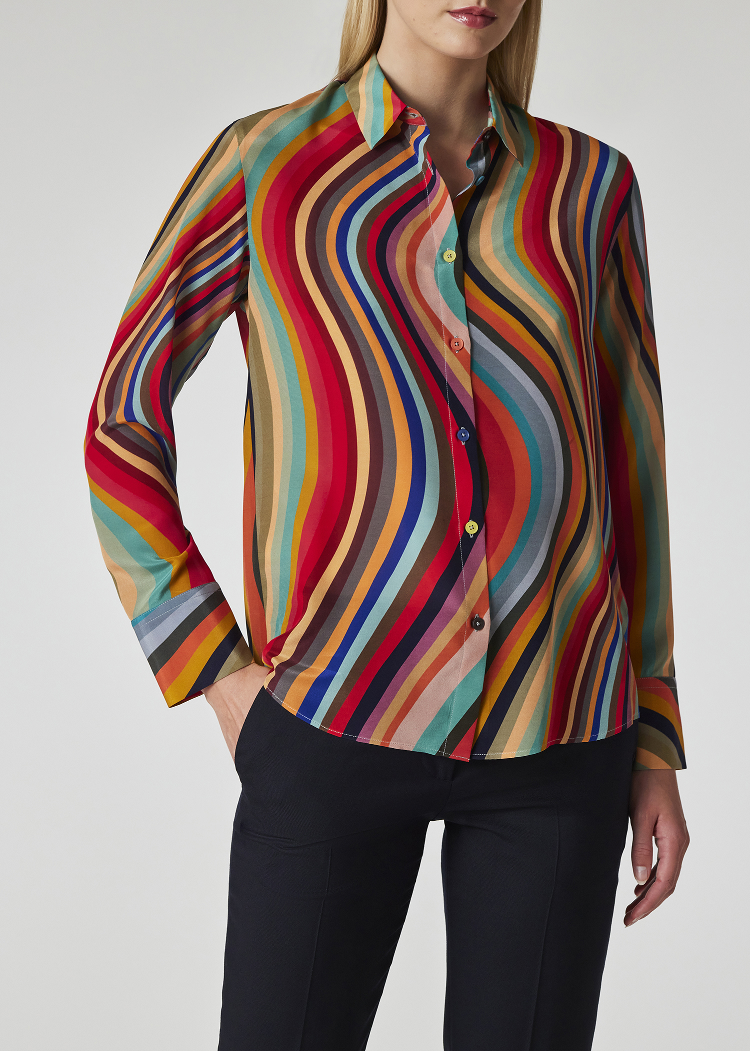 Women’s Swirl Silk Shirt