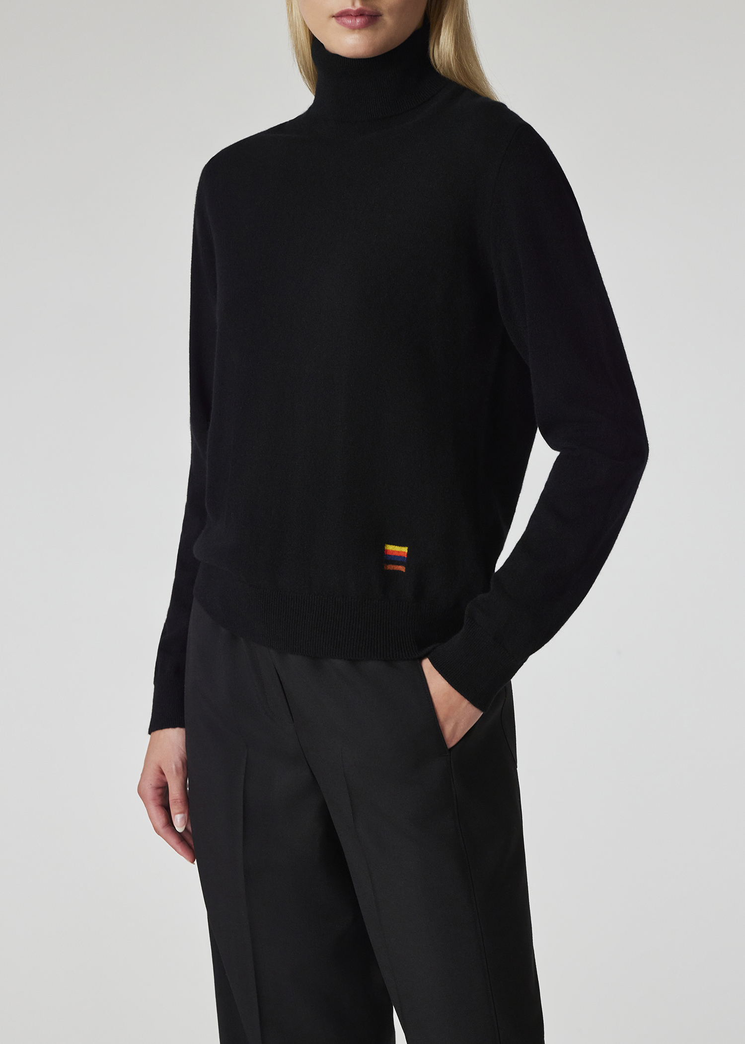 Paul Smith Women s Black Cashmere Roll Neck Sweater King s Cross