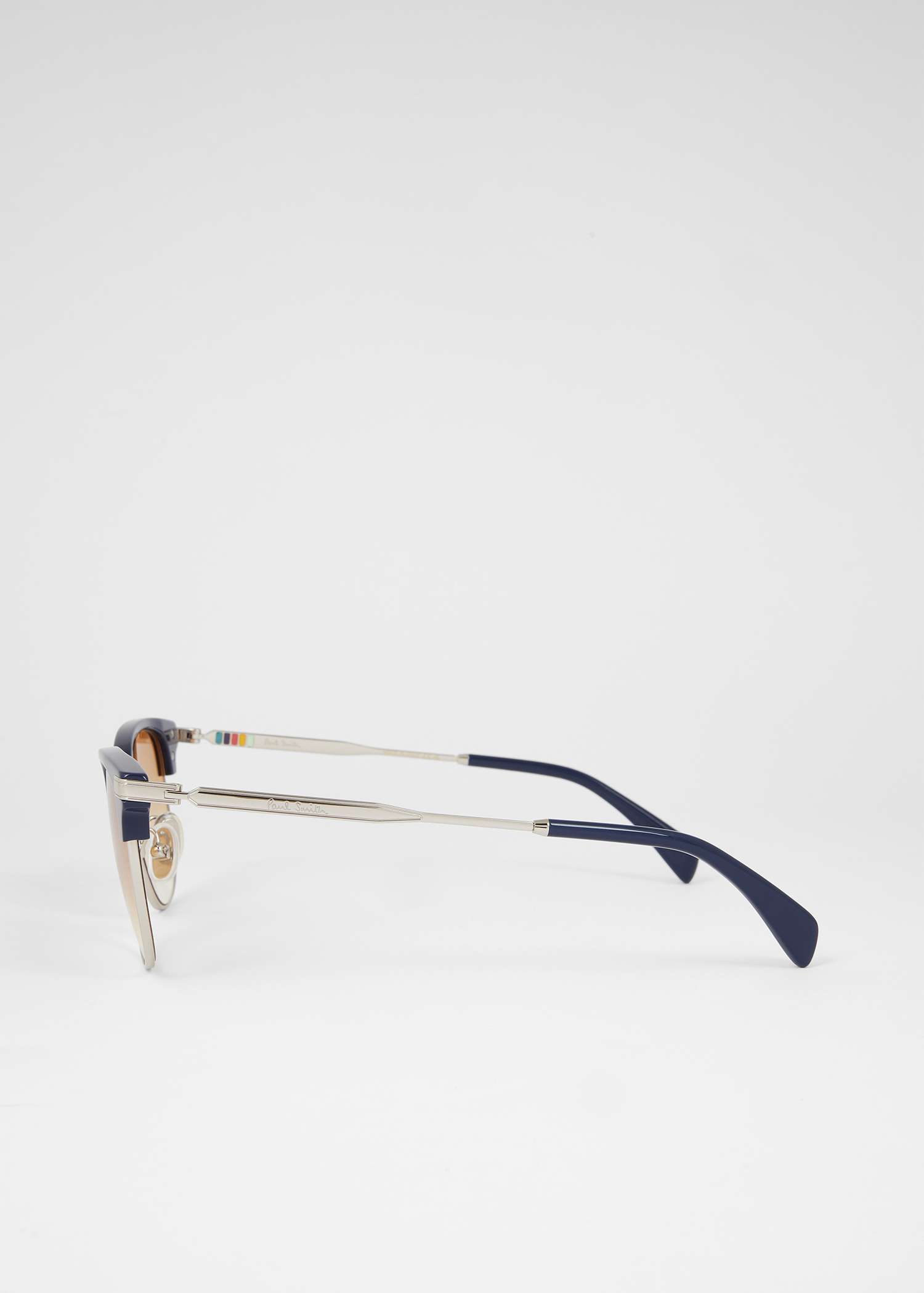 【美品】PaulSmith LONDON×ErmenegildoZegna☆XL Gunmetal Havana 'Linden' Sunglasses