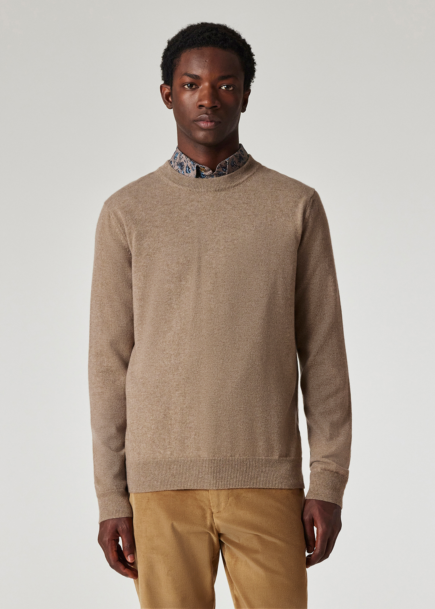 Paul Smith Oatmeal Cashmere Crew Neck Sweater King s Cross