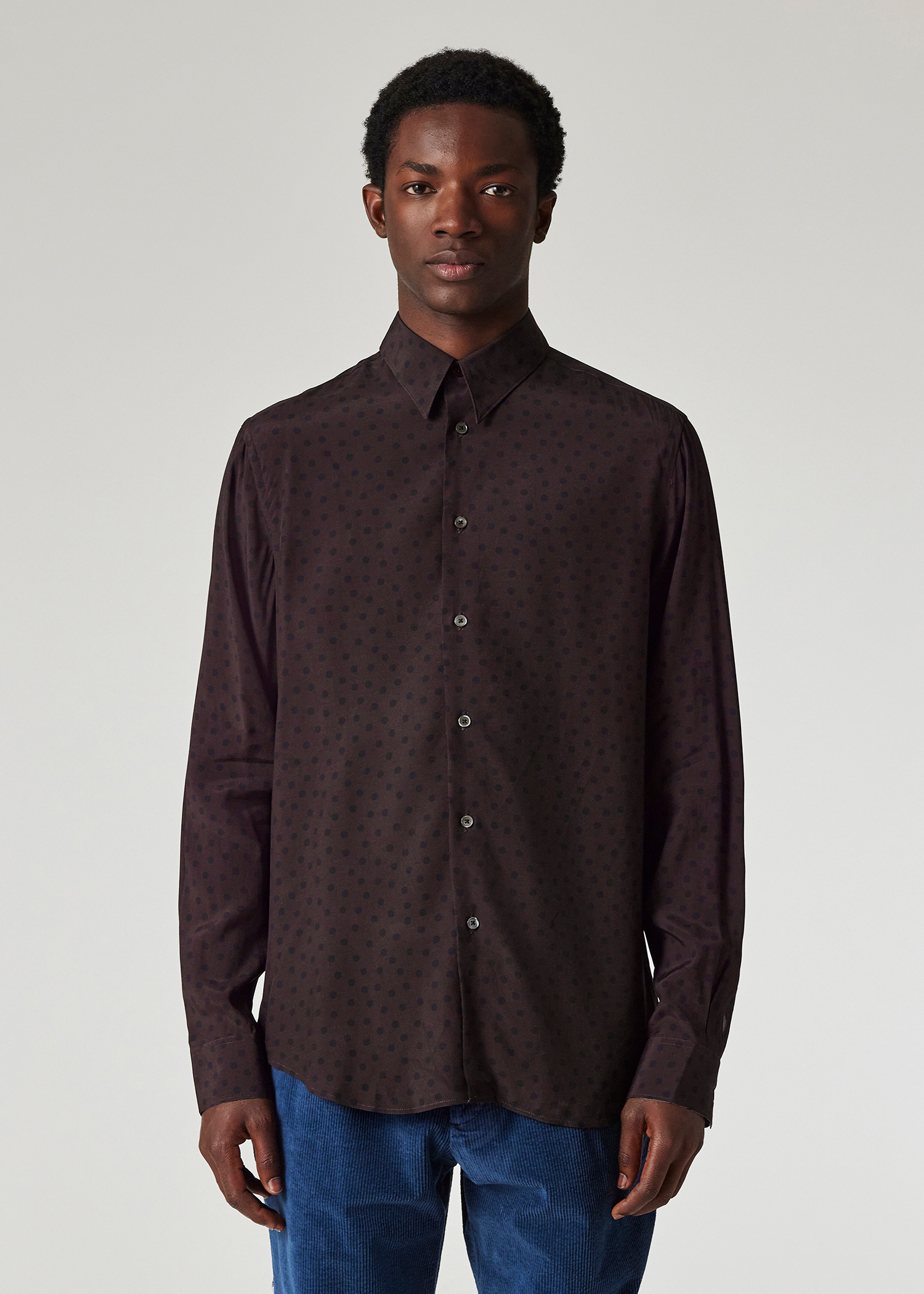 Paul Smith Damson Viscose 'Blur Polka' Print Shirt | King's Cross