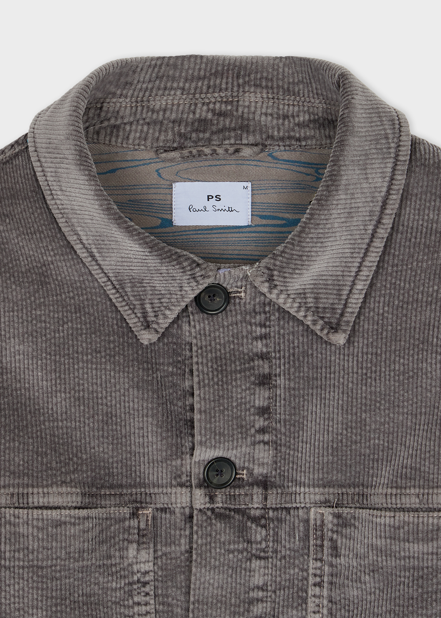Men's Navy Seersucker Corduroy Work Jacket