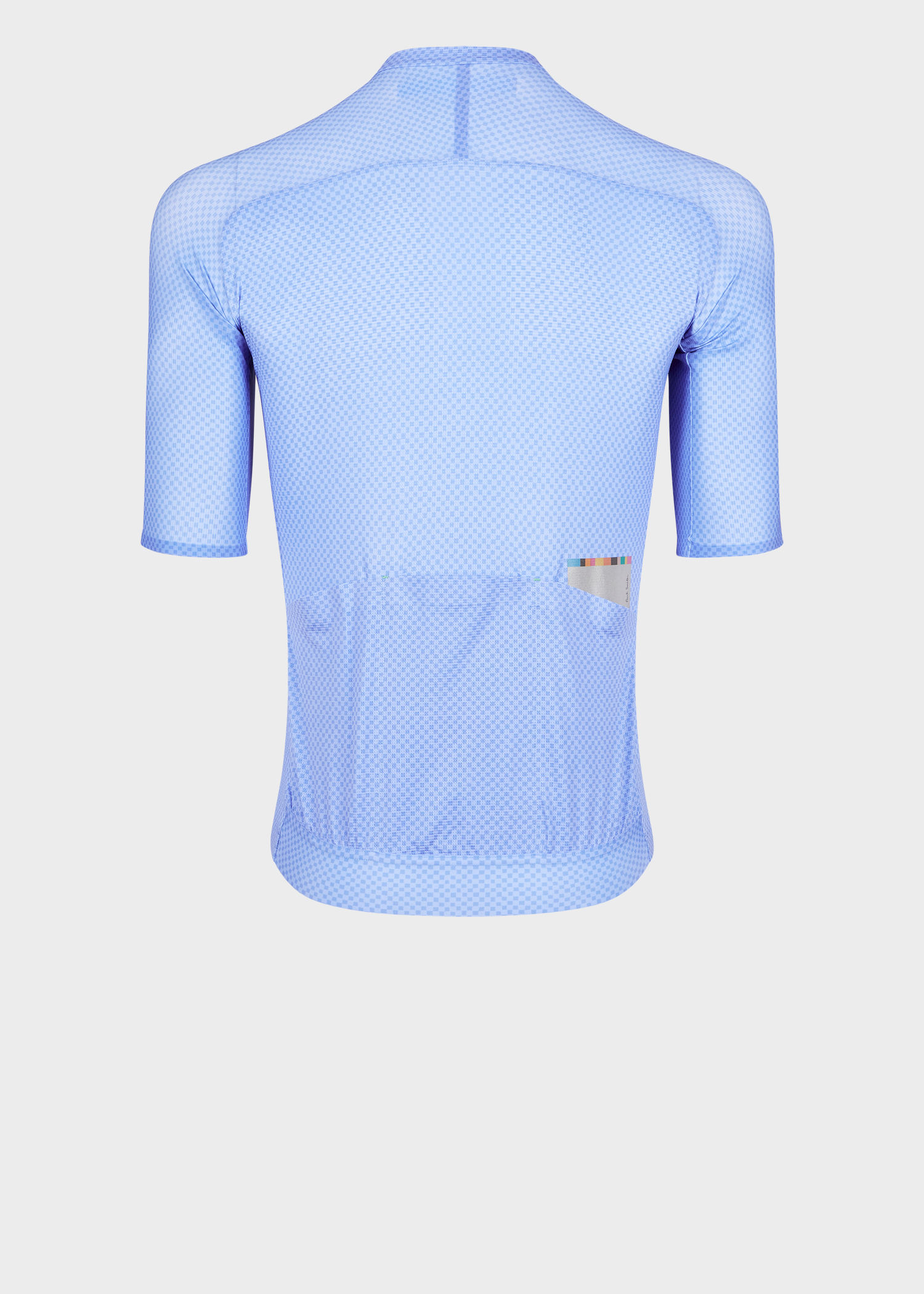 Cornflower Blue Mini Checkerboard Race Cycling Jersey