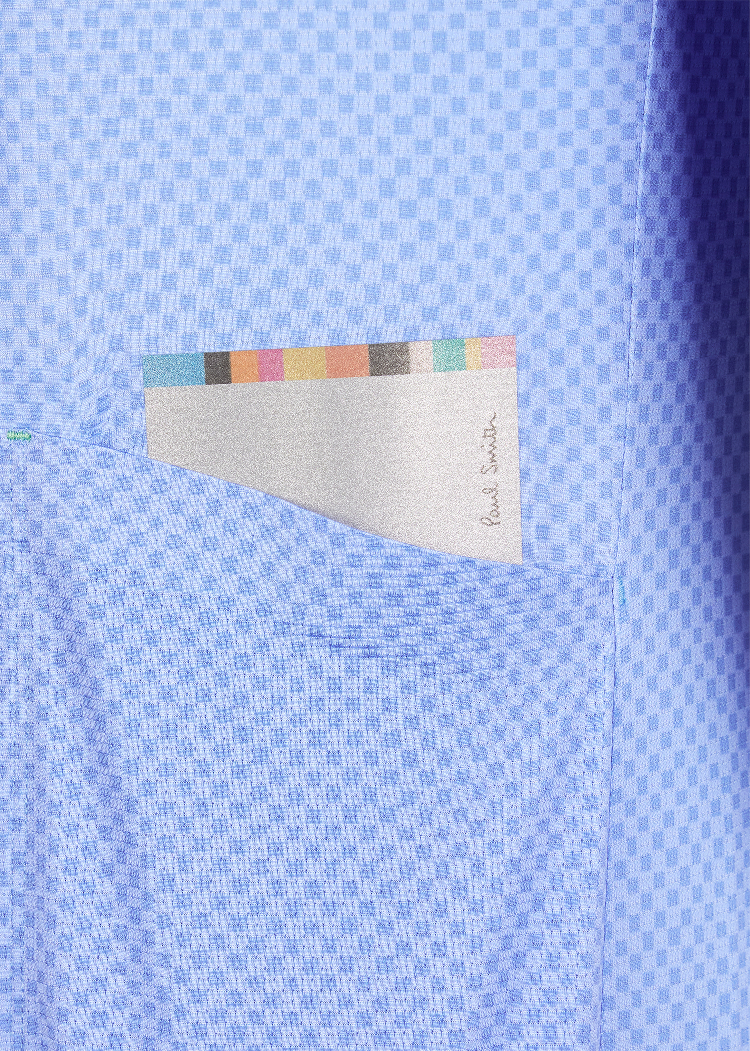 Cornflower Blue Mini Checkerboard Race Cycling Jersey