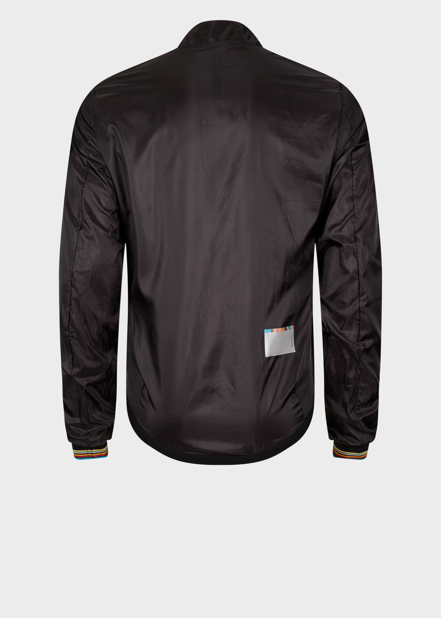 Men's Black Packable Cycling Wind Jacket