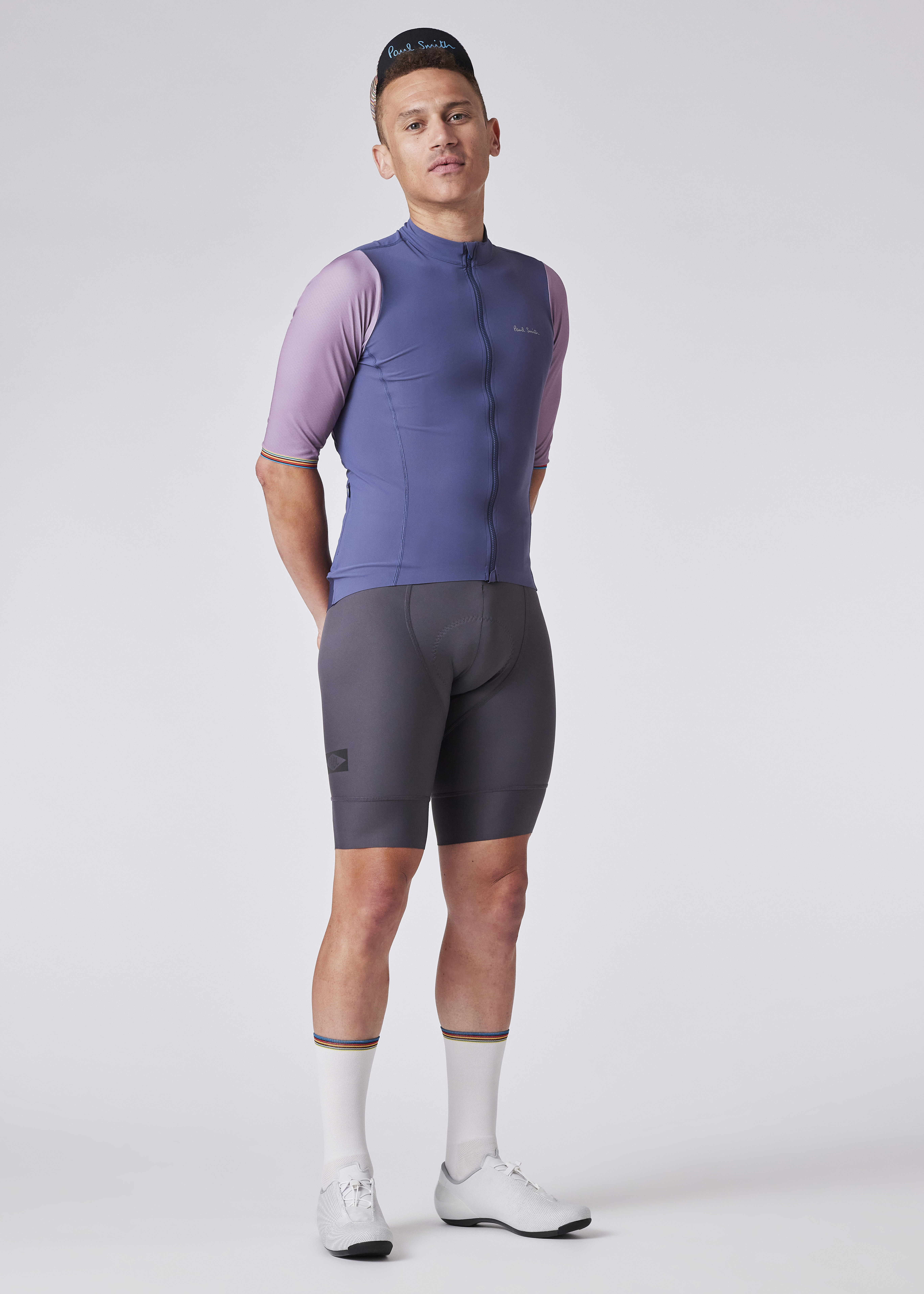 Blue Grey Cycling Jersey