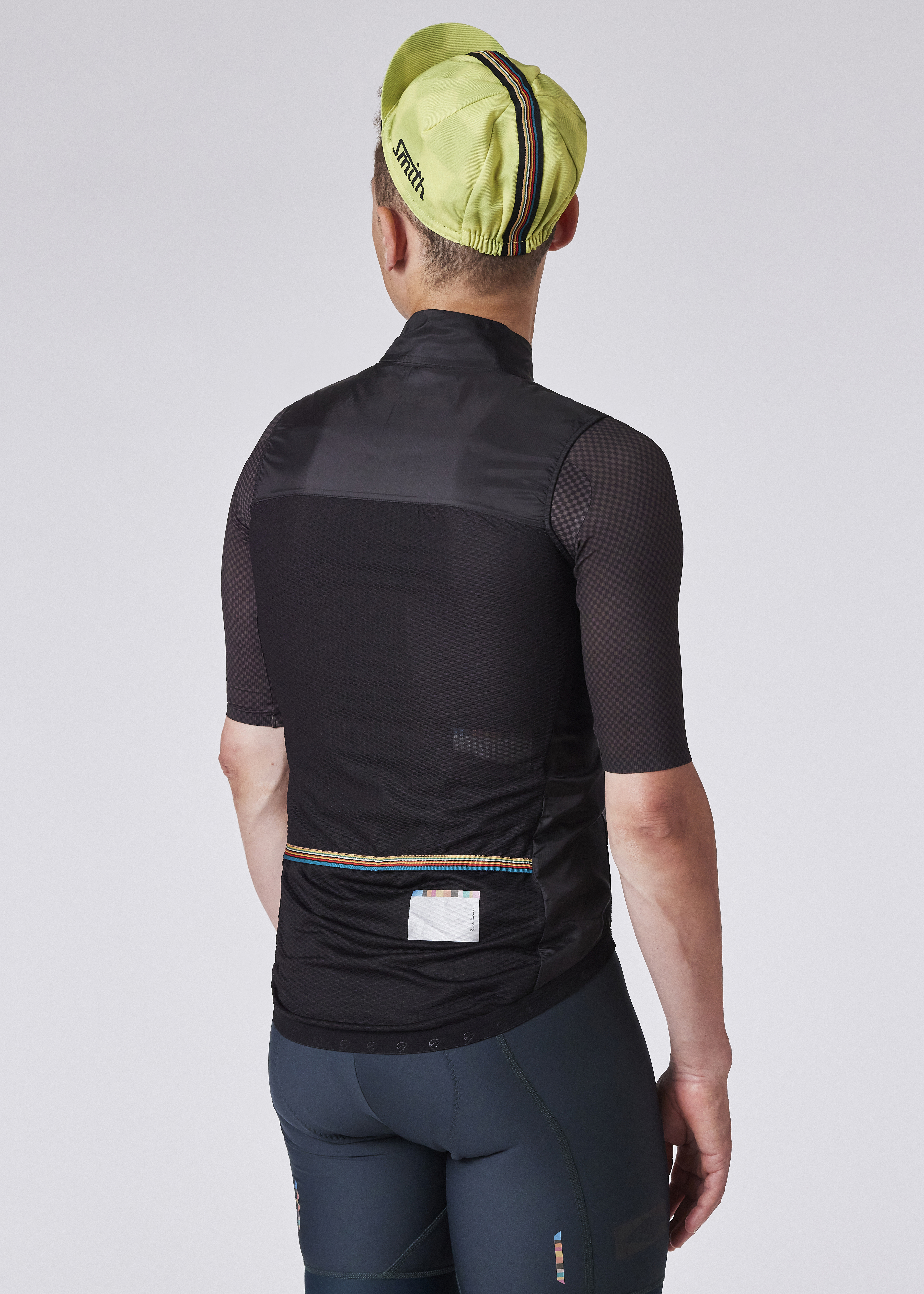Men's Black Packable Cycling Gilet