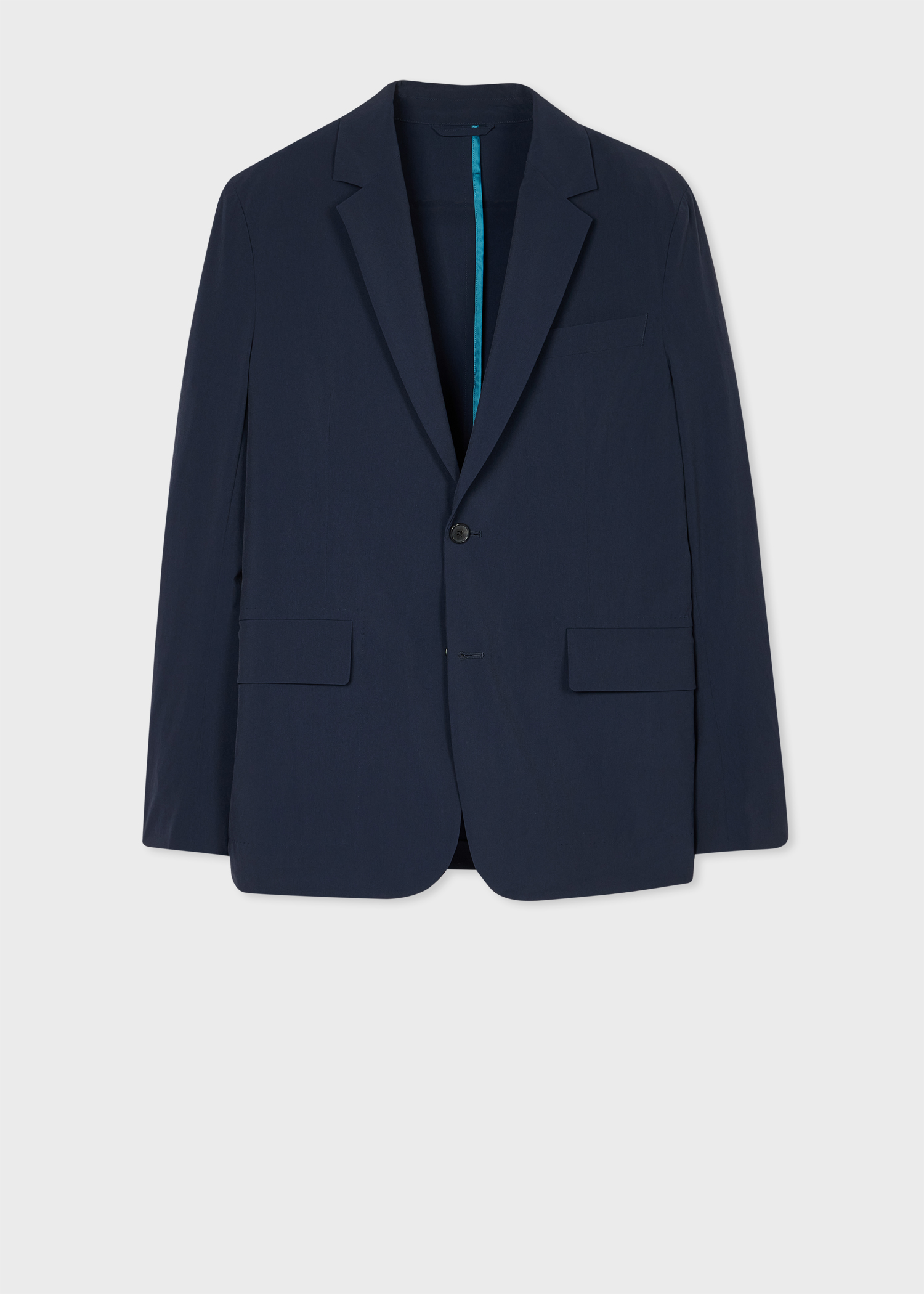 Navy Recycled-Nylon Technical Blazer