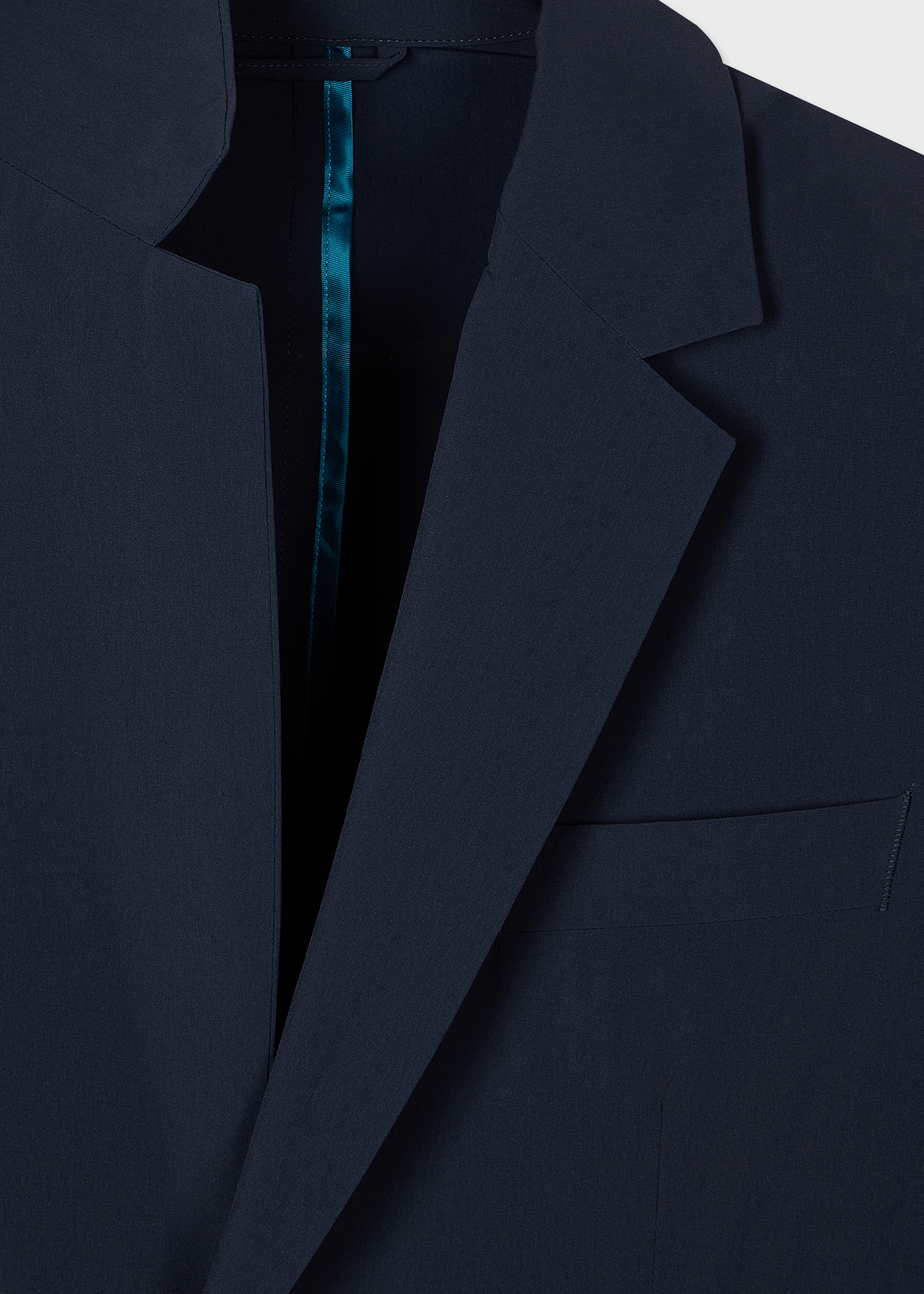 Navy Recycled-Nylon Technical Blazer