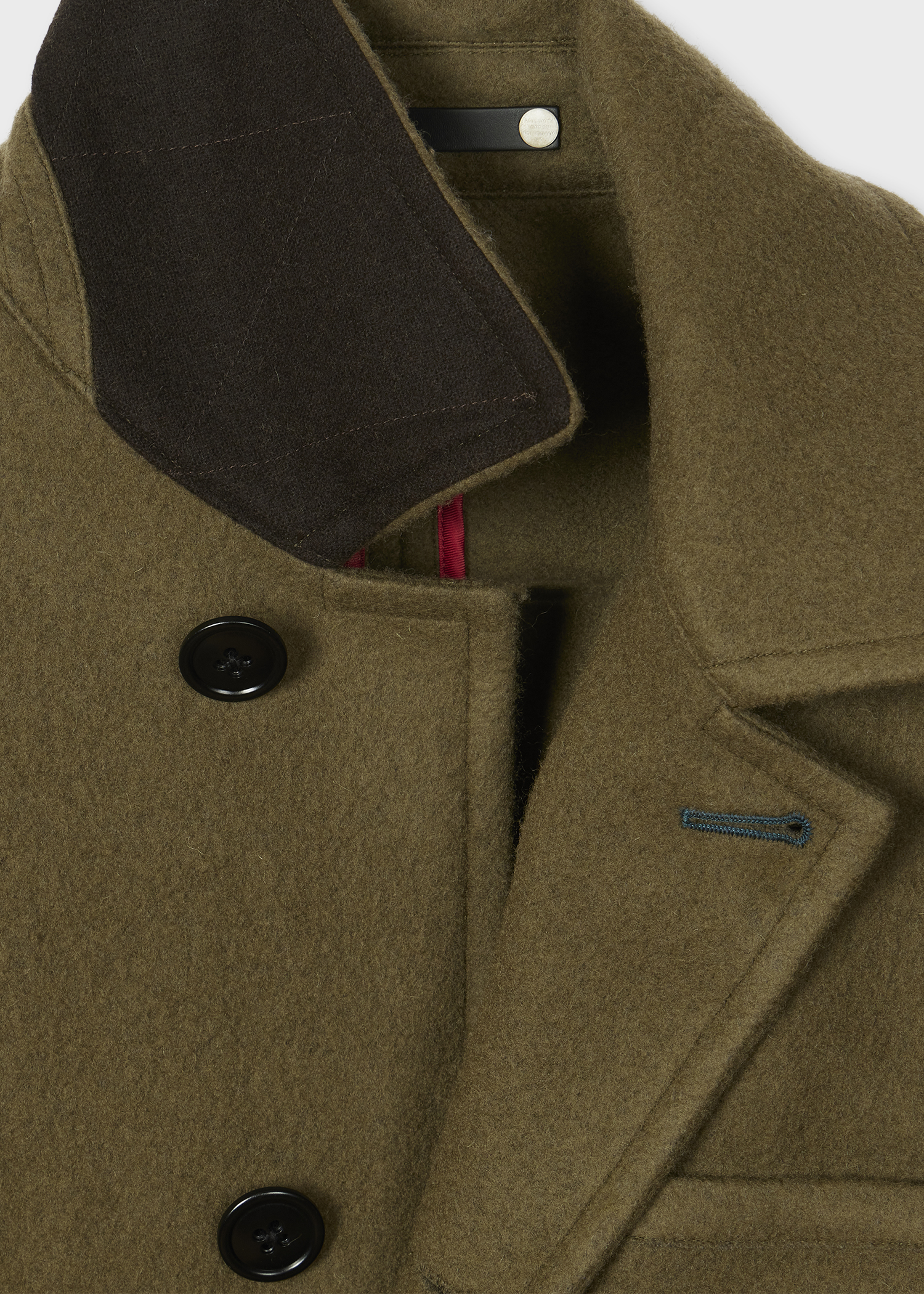PS Paul Smith Khaki Recycled Wool-Blend Jacket | King's Cross