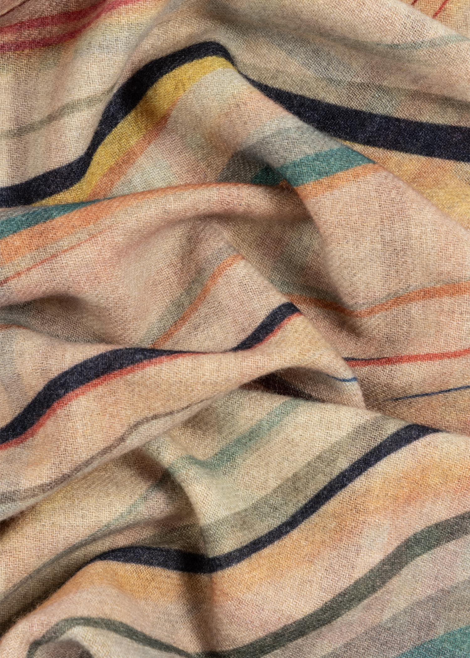 Women's Cashmere-Blend 'Faded Swirl' Check Scarf