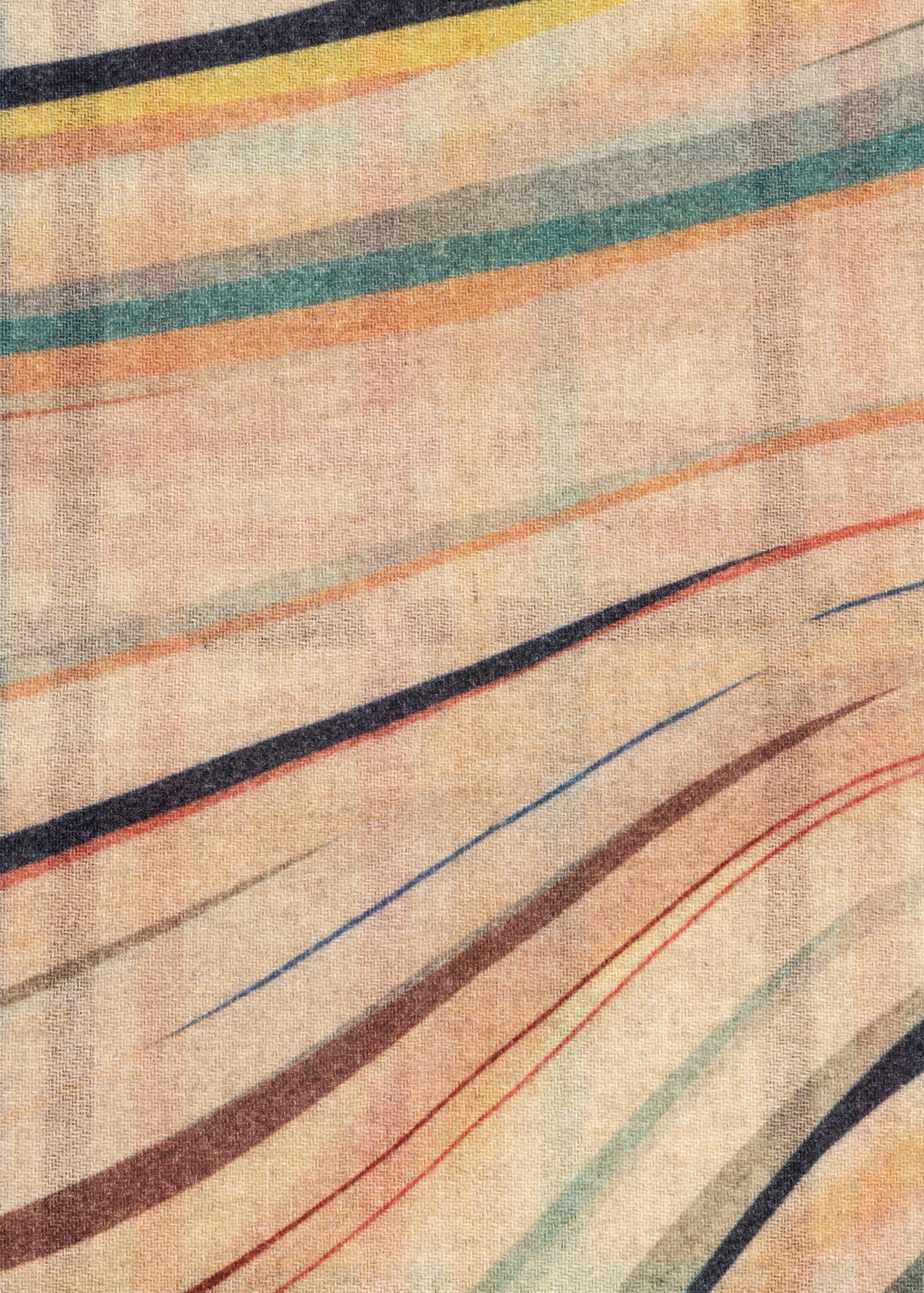 Women's Cashmere-Blend 'Faded Swirl' Check Scarf