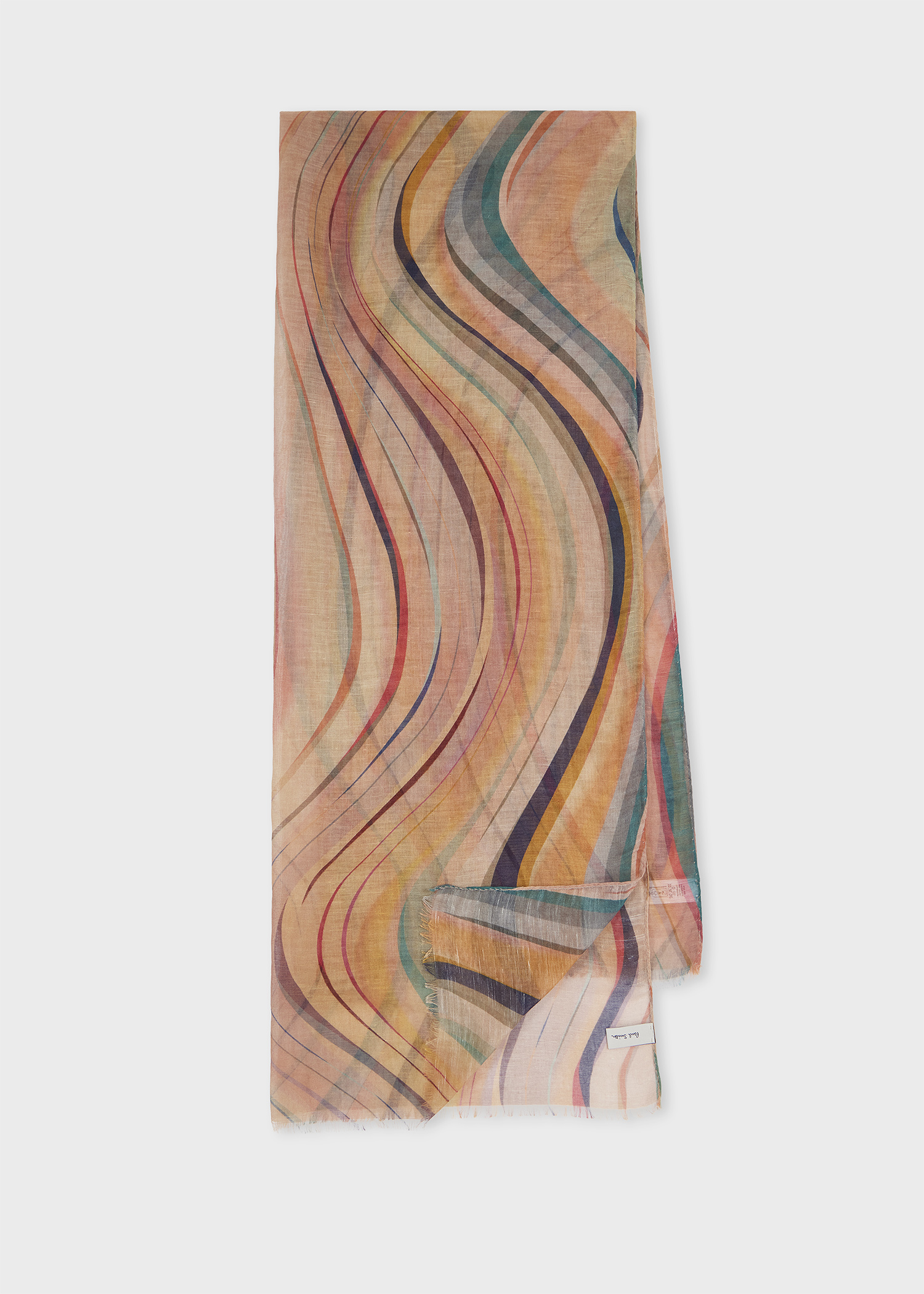 マフラー・ストール Paul Smith Swirl Linen Scarf Women's Linen-Blend 'Swirl' Scarf
