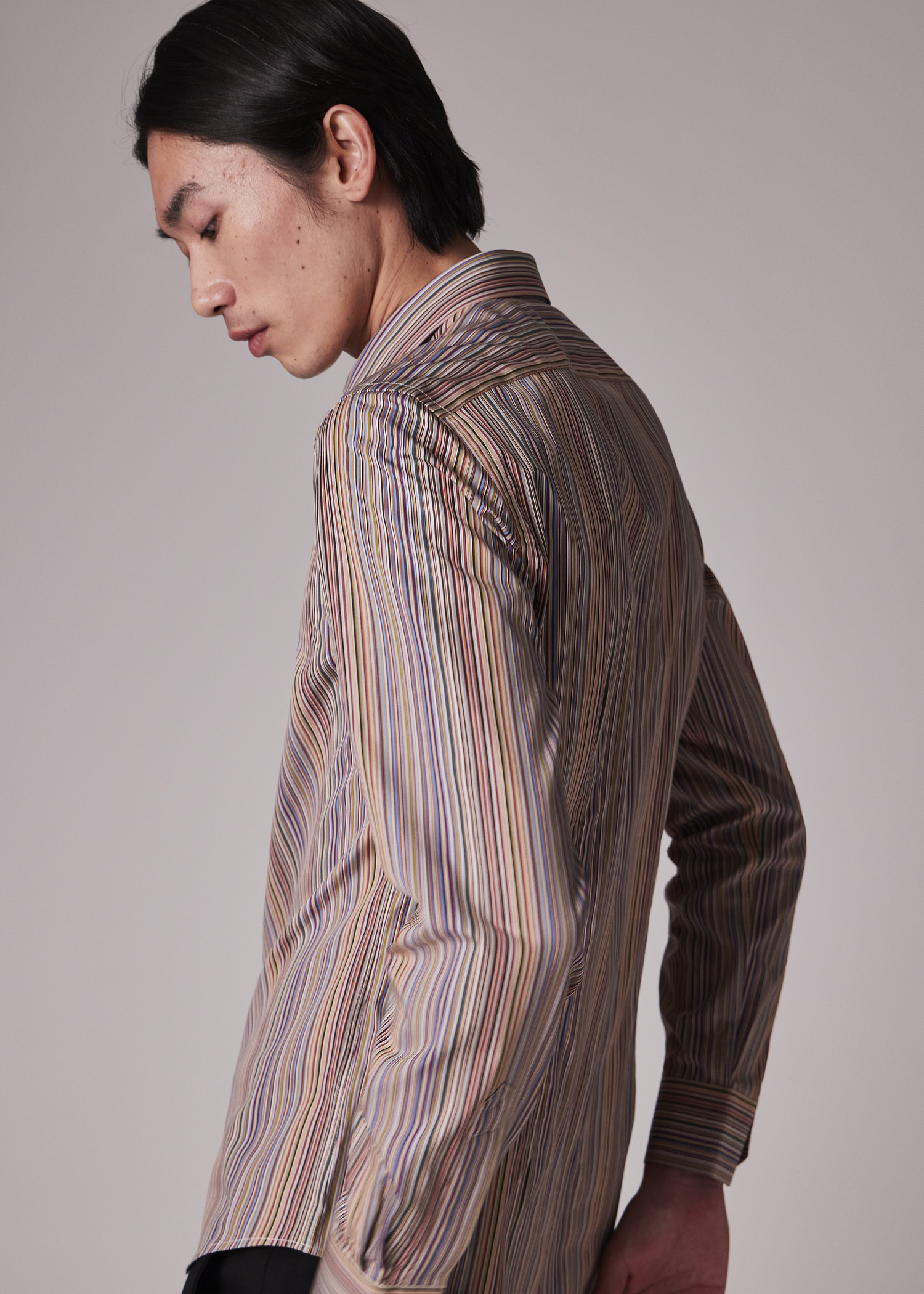 *Paul Smith* \"Signature Stripe\"ポケット 半袖カットソー シグネチャーストライプポケット 半袖カットソー（ブラック