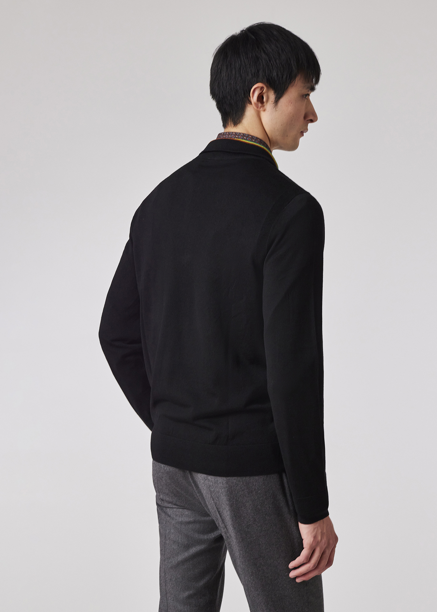 クリーニング済【Paul Smith BLACK 】　カシミヤ混ウール　ブラック クリーニング済【Paul Smith BLACK 】 カシミヤ混ウール ブラック