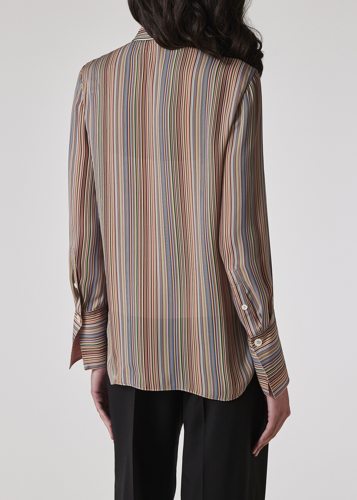 Paul Smith Women's 'Signature Stripe' Silk Georgette Shirt