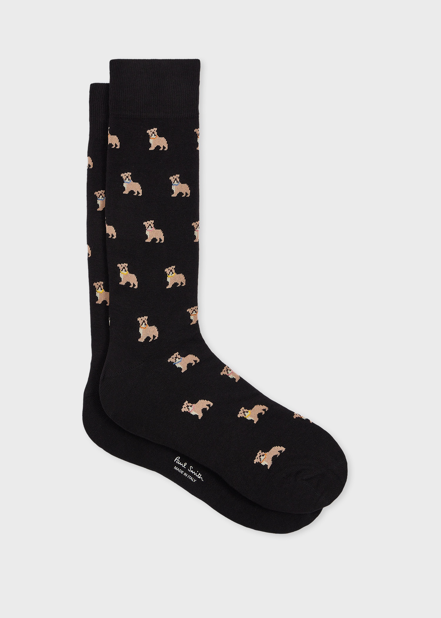 Black Cotton-Blend 'Bulldog' Socks